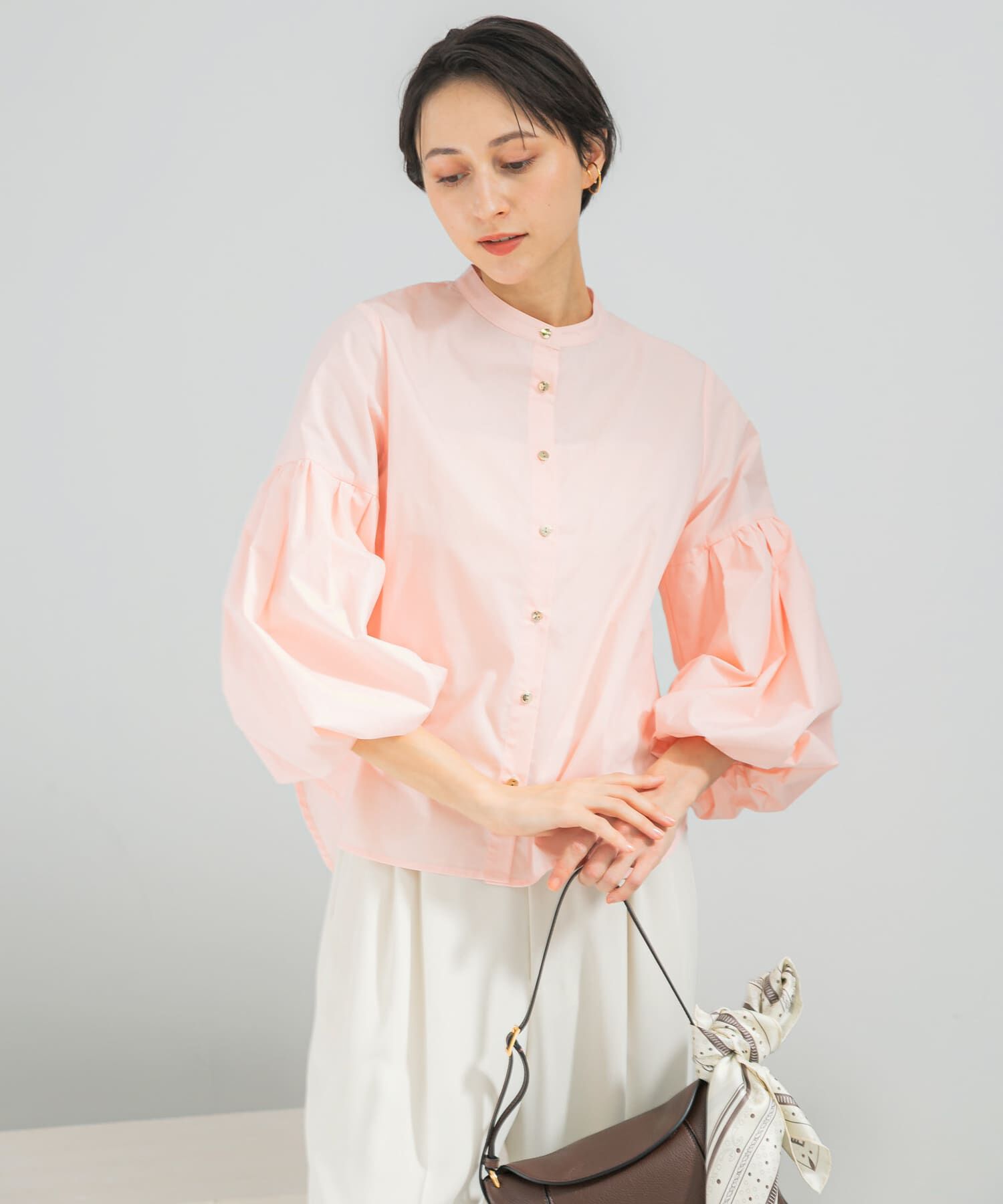 URBAN RESEARCH ROSSO「ボリュームスリーブシャツブラウス」|シャツ・ブラウス|