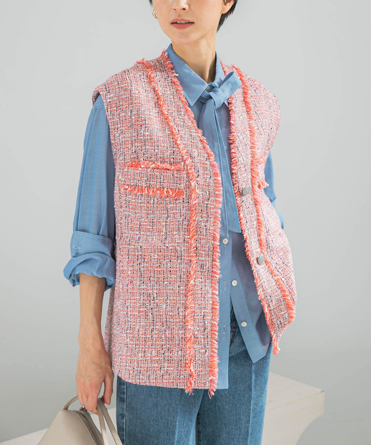 URBAN RESEARCH ROSSO「ツイードオーバージレ」|ベスト・ジレ|