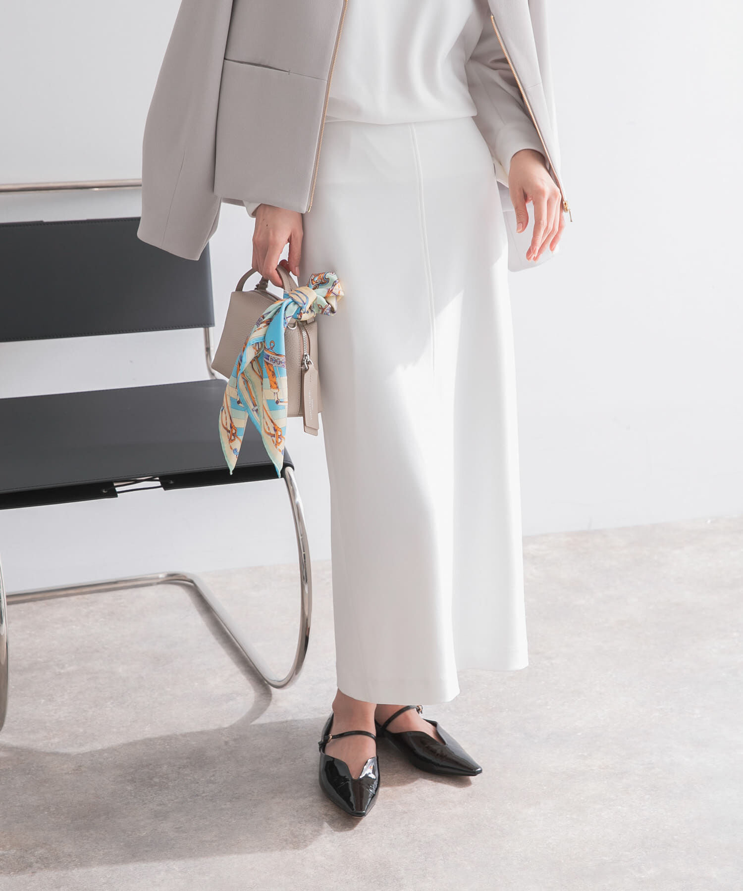 URBAN RESEARCH ROSSO「ストレッチジョーゼットスカート」|スカート|