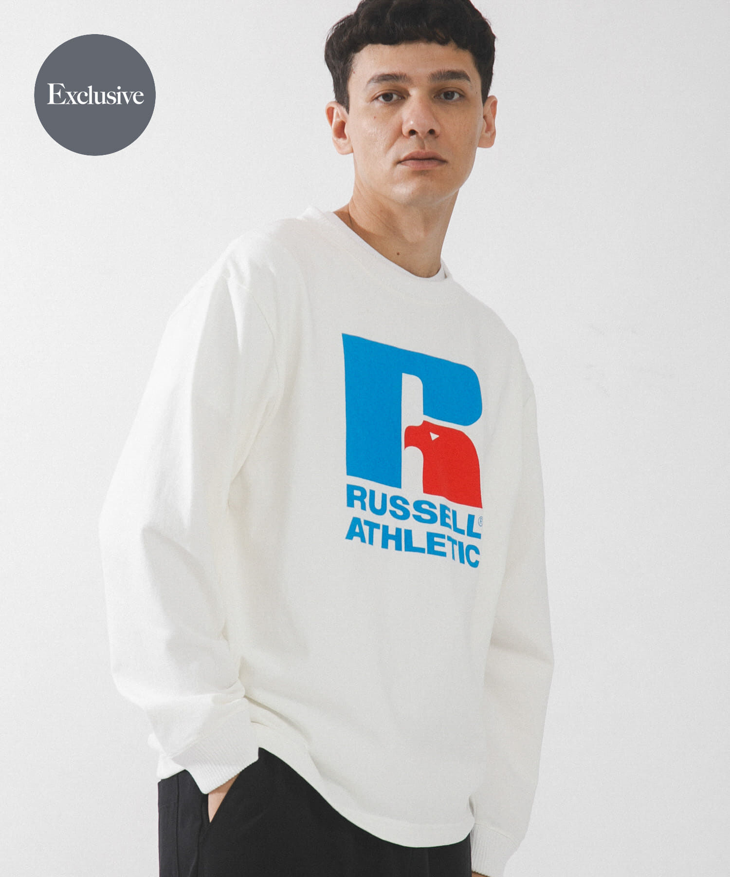 Sonny Label 「『別注』RUSSELL ATHLETIC&times;SonnyLabel　プリントヘビージャージーロングTシャツ」|Tシャツ・カットソー|ホワイト