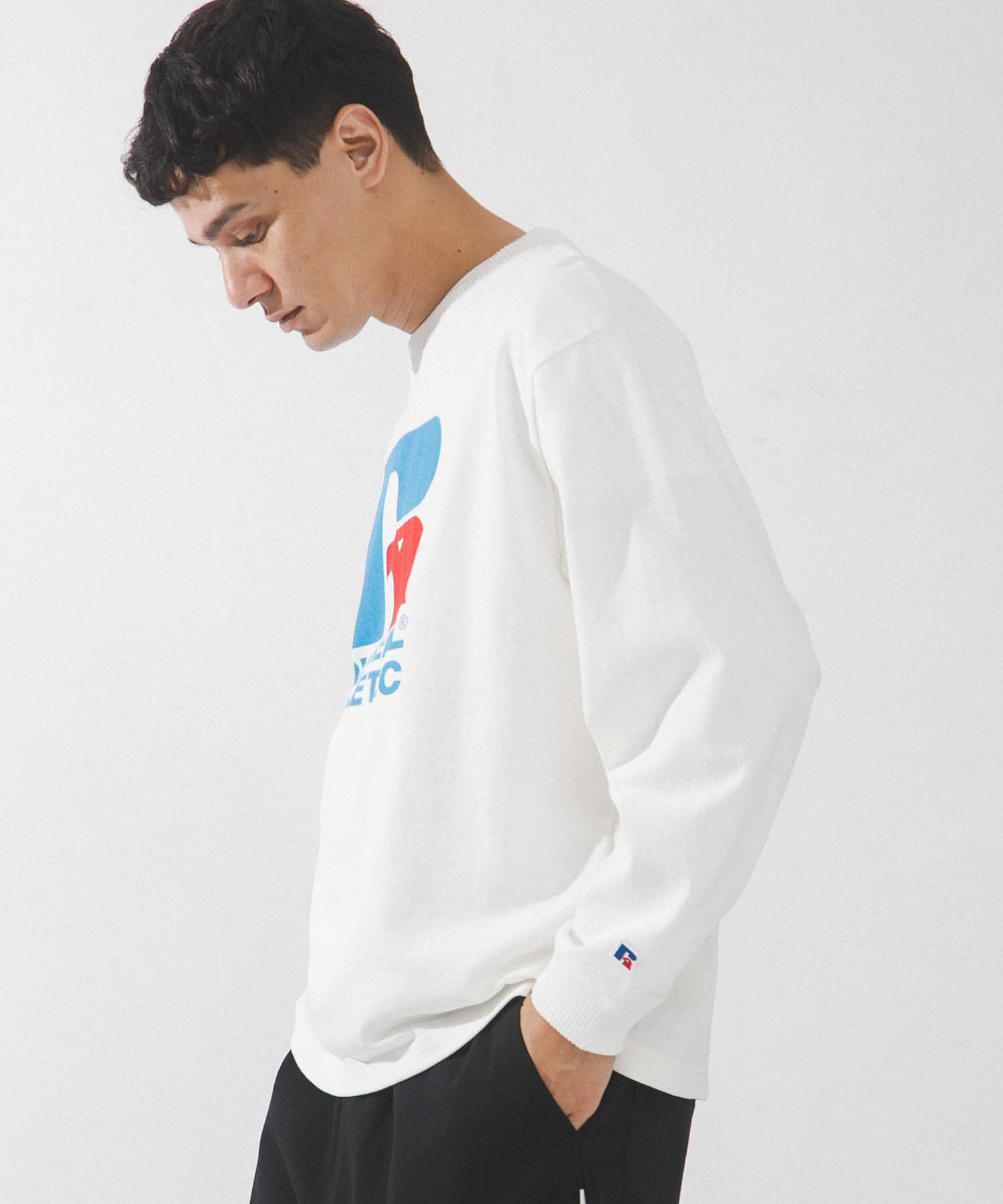 Sonny Label 「『別注』RUSSELL ATHLETIC&times;SonnyLabel　プリントヘビージャージーロングTシャツ」|Tシャツ・カットソー|