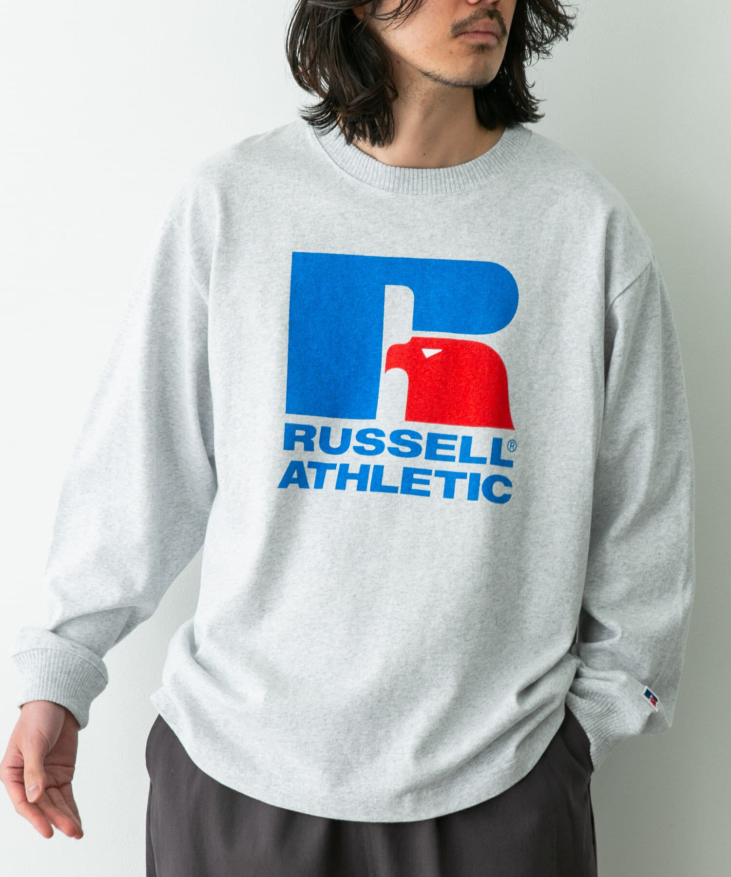 Sonny Label 「『別注』RUSSELL ATHLETIC&times;SonnyLabel　プリントヘビージャージーロングTシャツ」|Tシャツ・カットソー|