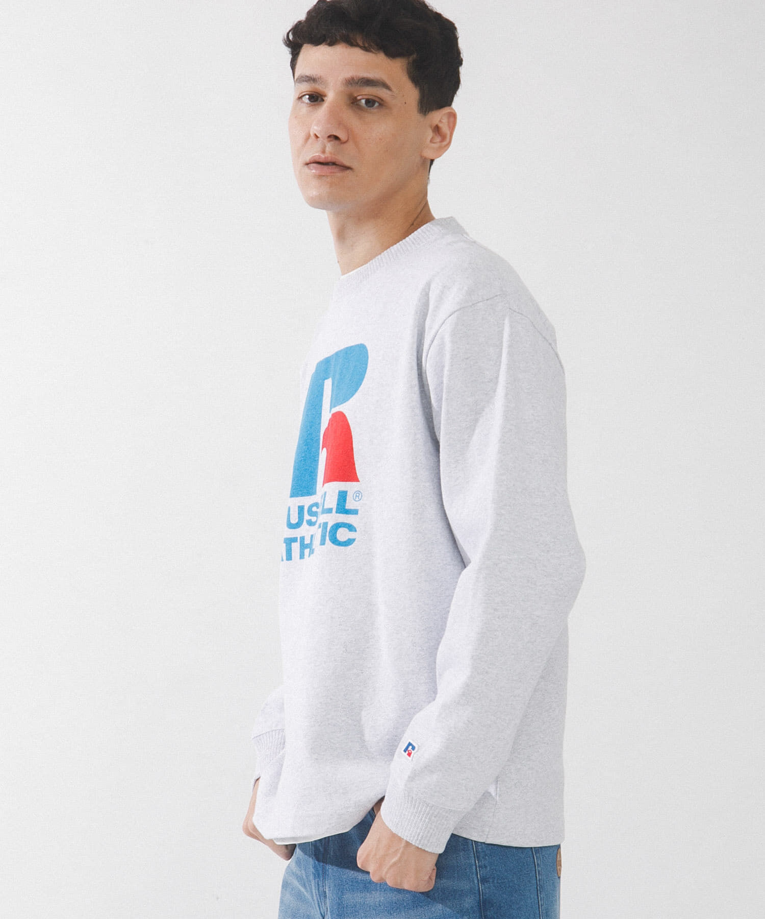 Sonny Label 「『別注』RUSSELL ATHLETIC&times;SonnyLabel　プリントヘビージャージーロングTシャツ」|Tシャツ・カットソー|