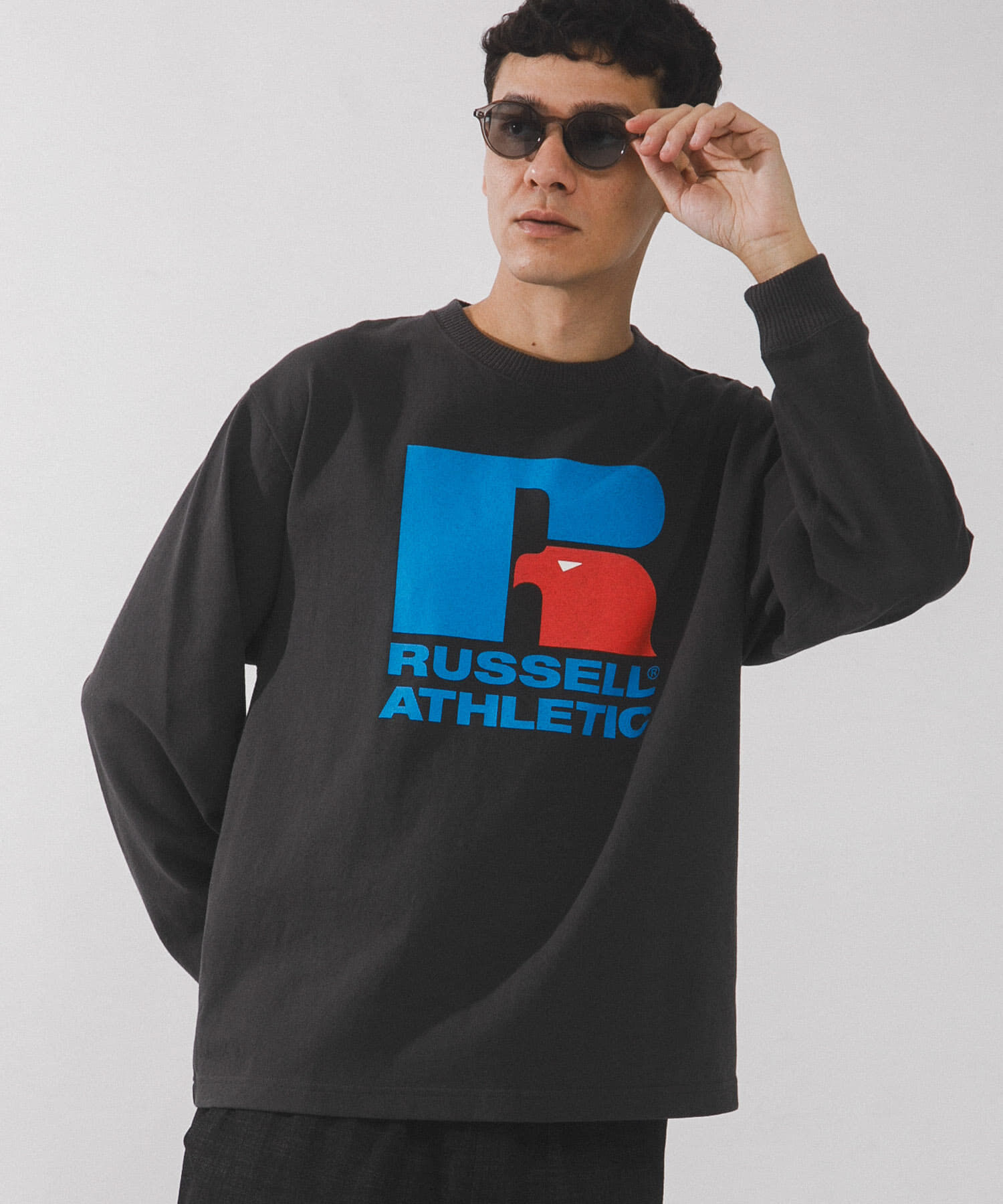 Sonny Label 「『別注』RUSSELL ATHLETIC&times;SonnyLabel　プリントヘビージャージーロングTシャツ」|Tシャツ・カットソー|