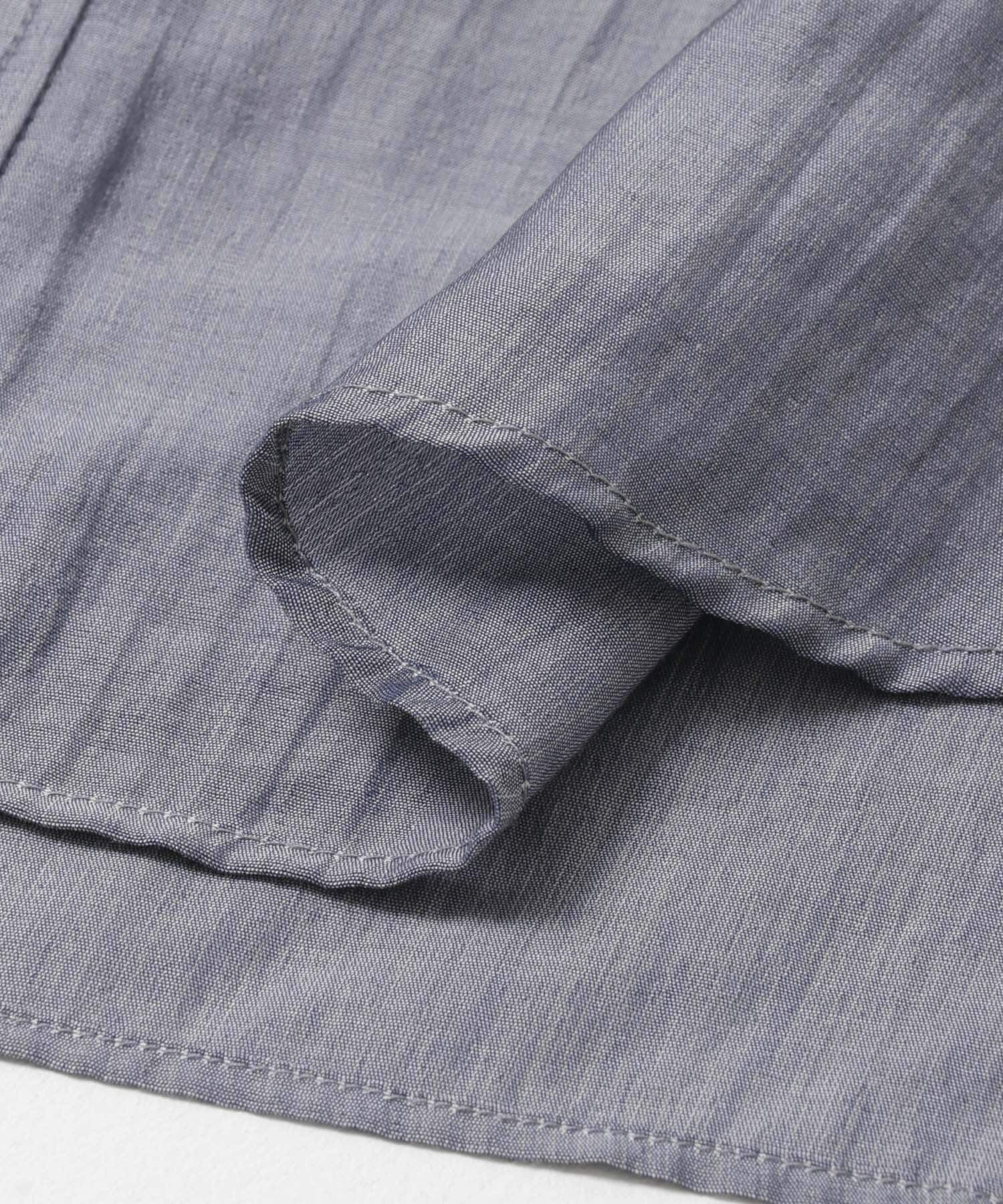 URBAN RESEARCH ROSSO「タイ付デニムライクシアーシャツ」|シャツ・ブラウス|