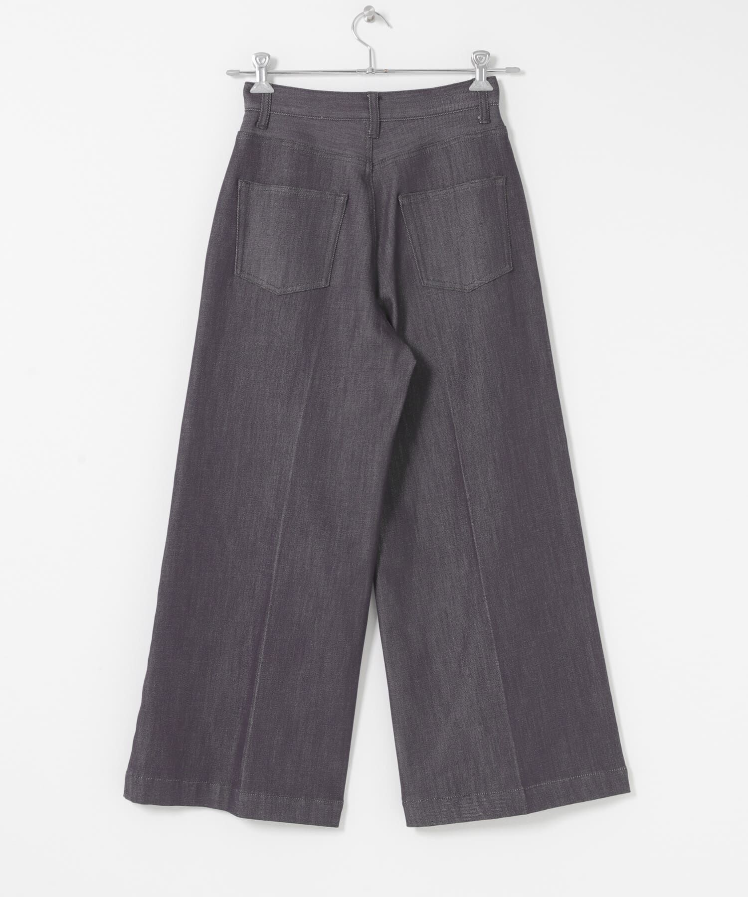 URBAN RESEARCH ROSSO「ピンタックストレッチワイドデニムパンツ」|デニム|