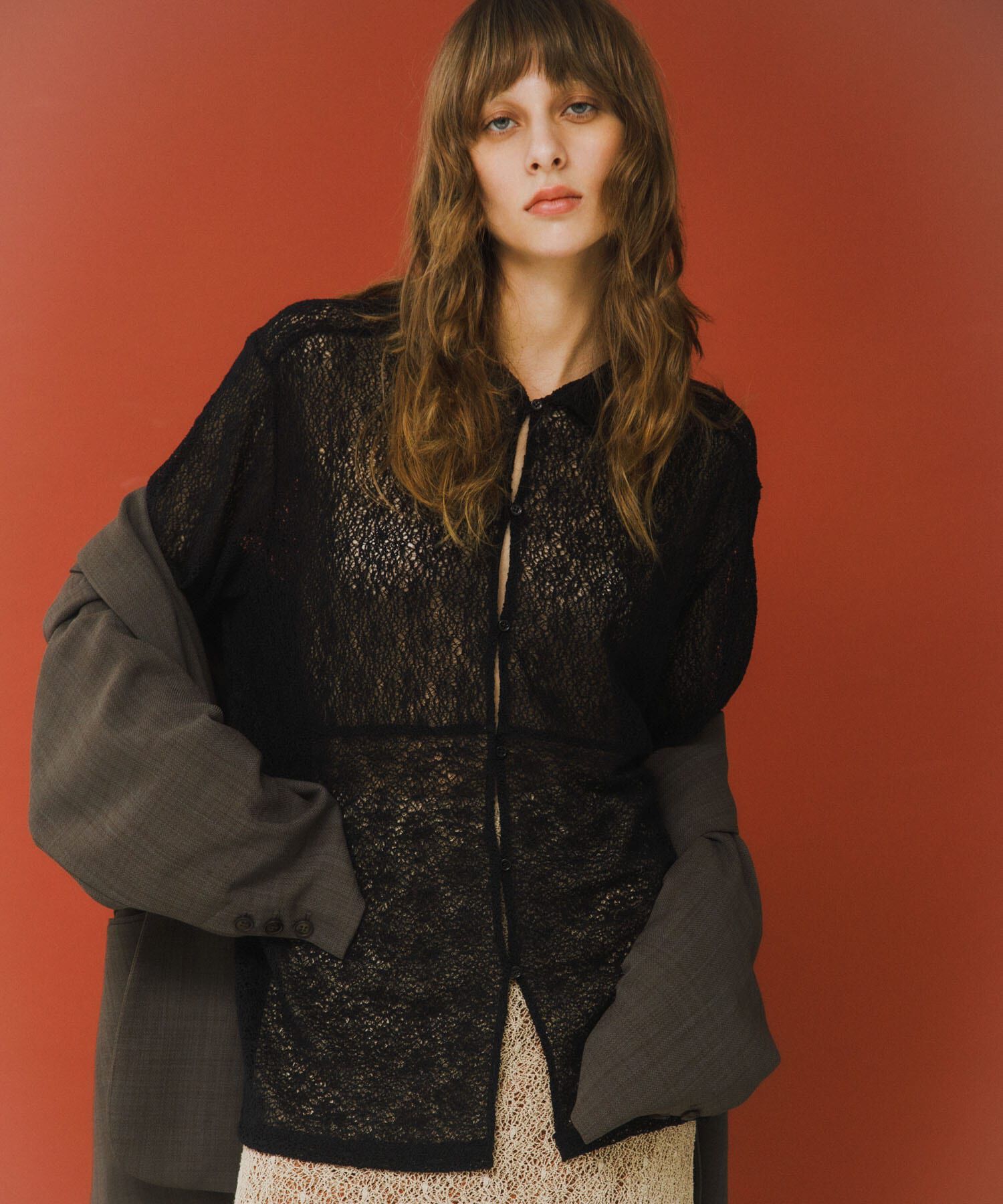 LAATO「melon lace shirts」|シャツ・ブラウス|ブラック