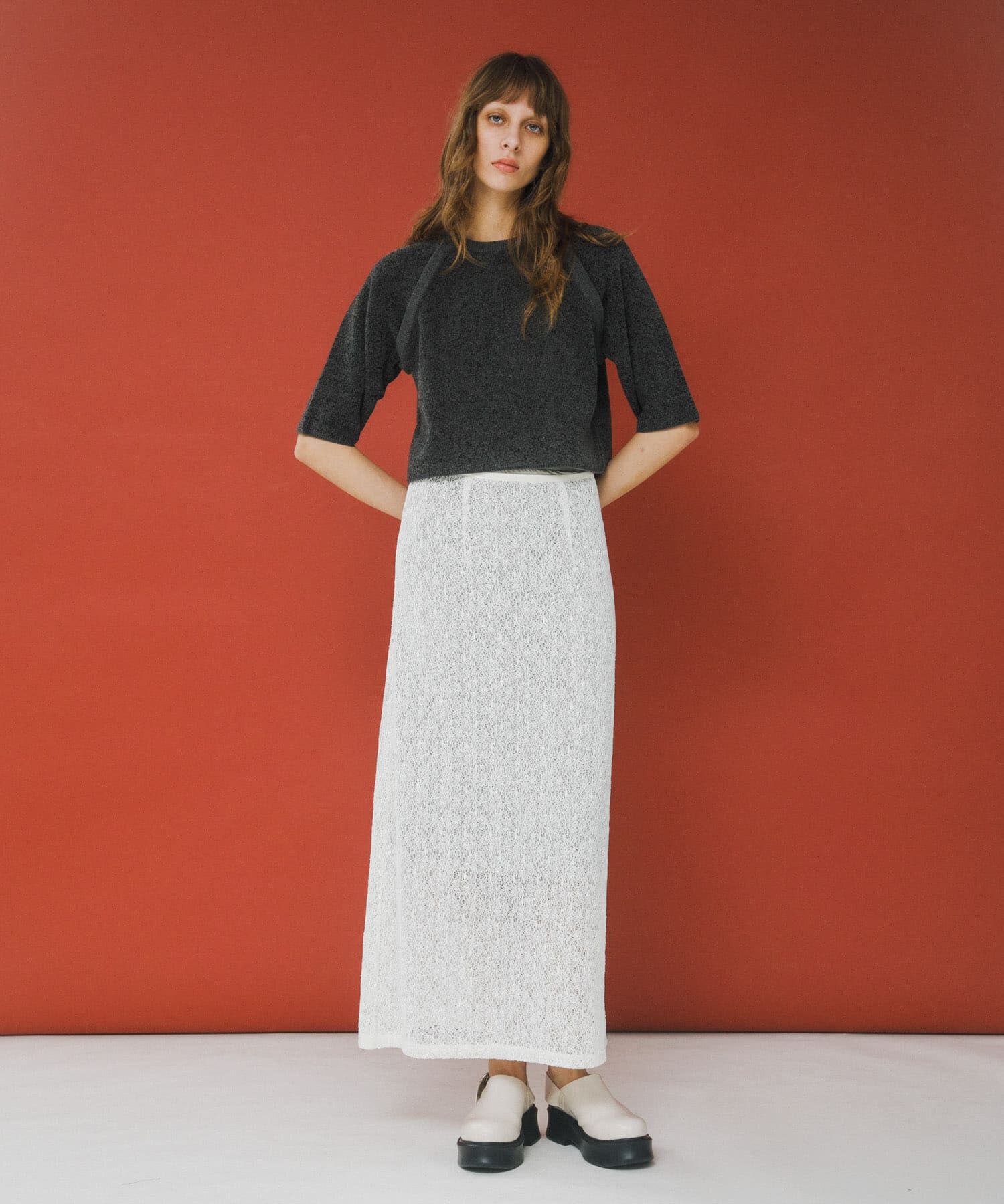 LAATO「jacquard shortsleeve knit」|ニット・セーター|