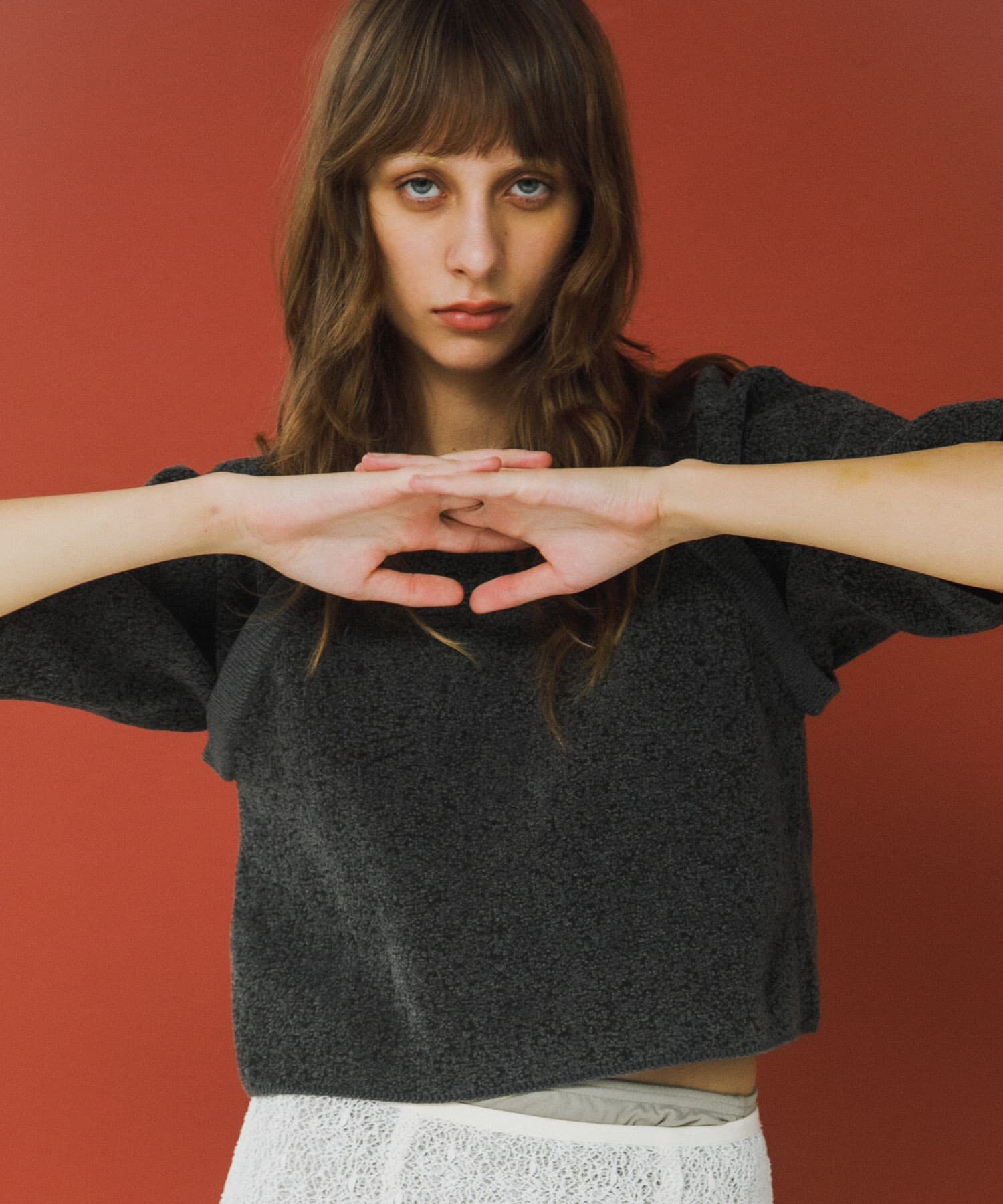 LAATO「jacquard shortsleeve knit」|ニット・セーター|