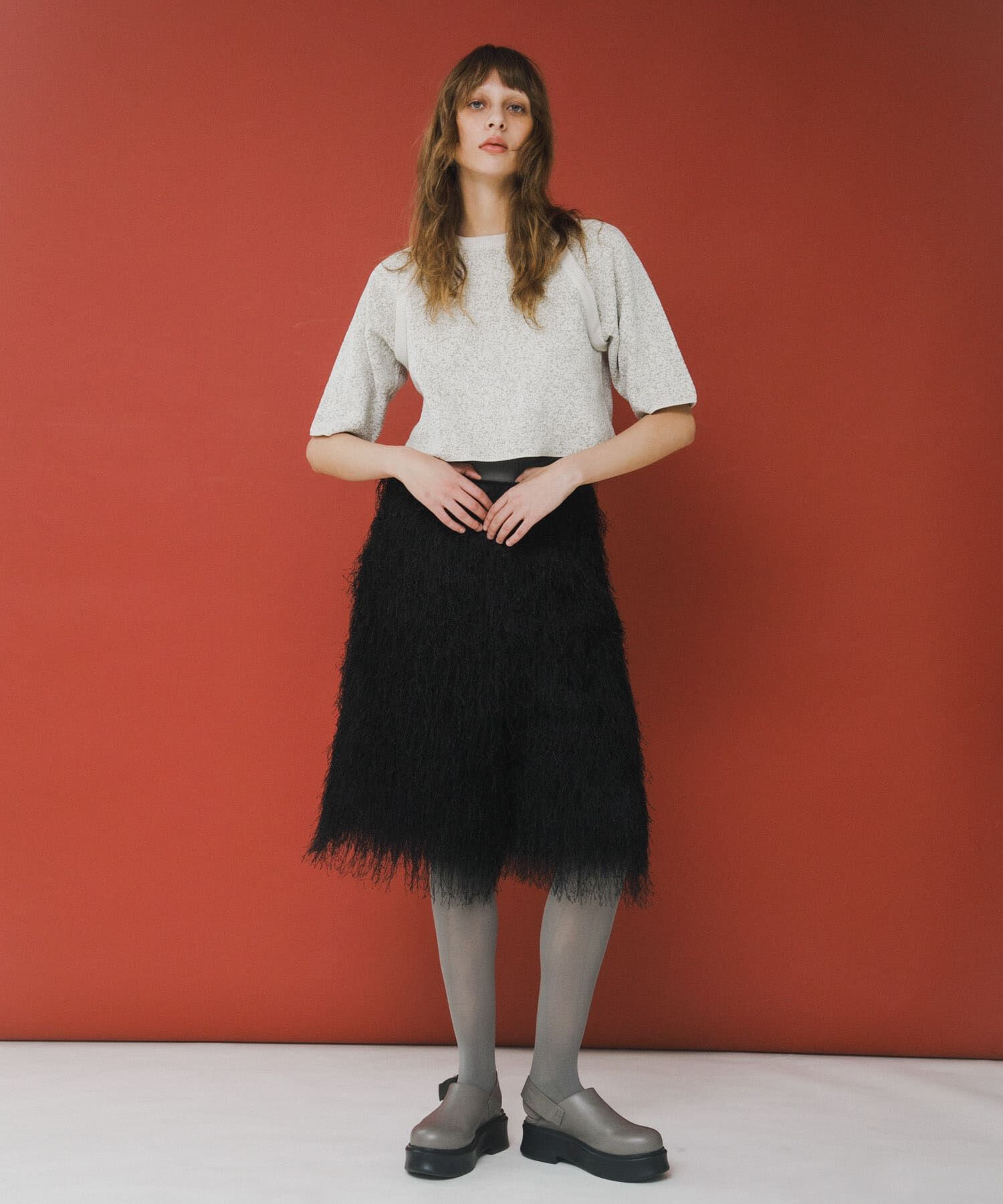 LAATO「jacquard shortsleeve knit」|ニット・セーター|