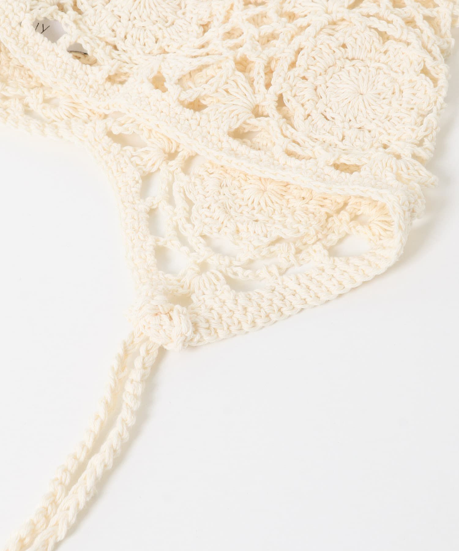 SMELLY「フラワーデザインボンネット」|ニット帽|