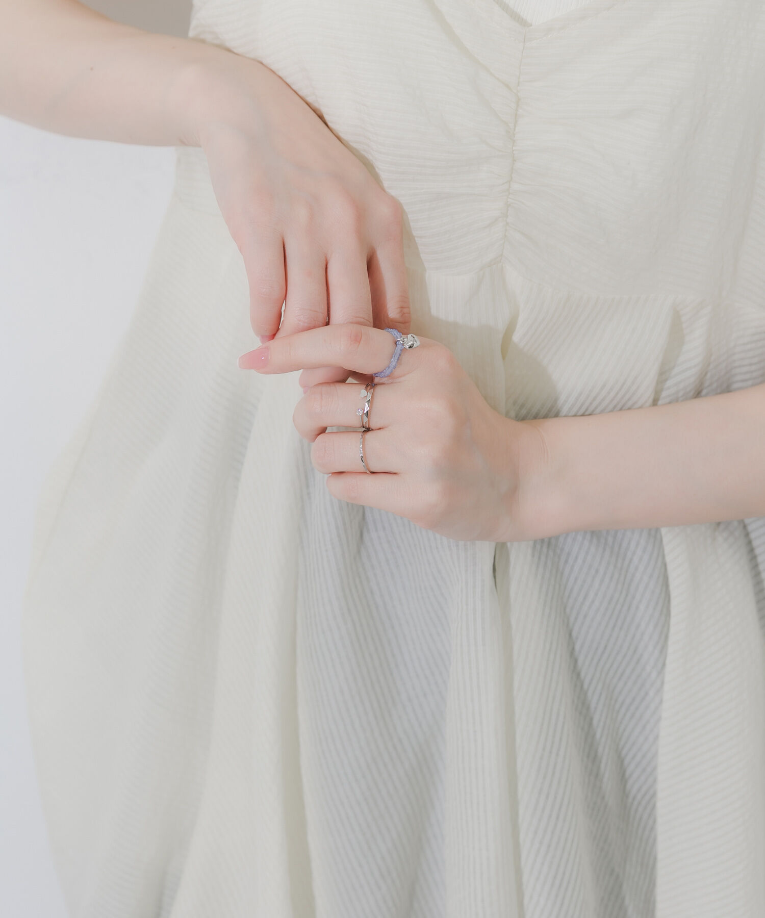 SMELLY「チャームビーズ4セットリング」|リング|