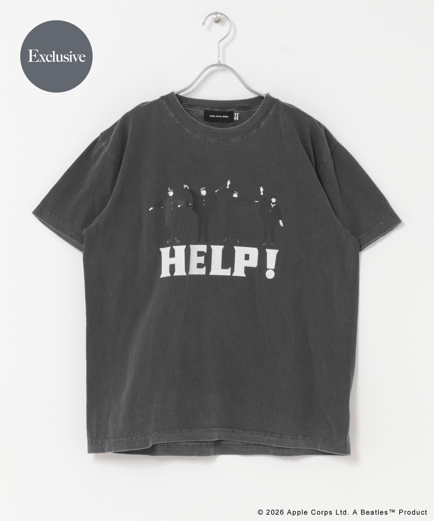 URBAN RESEARCH DOORS「『別注』GOOD ROCK SPEED&times;DOORS　BEATLES HELP」|Tシャツ・カットソー|ブラック系その他