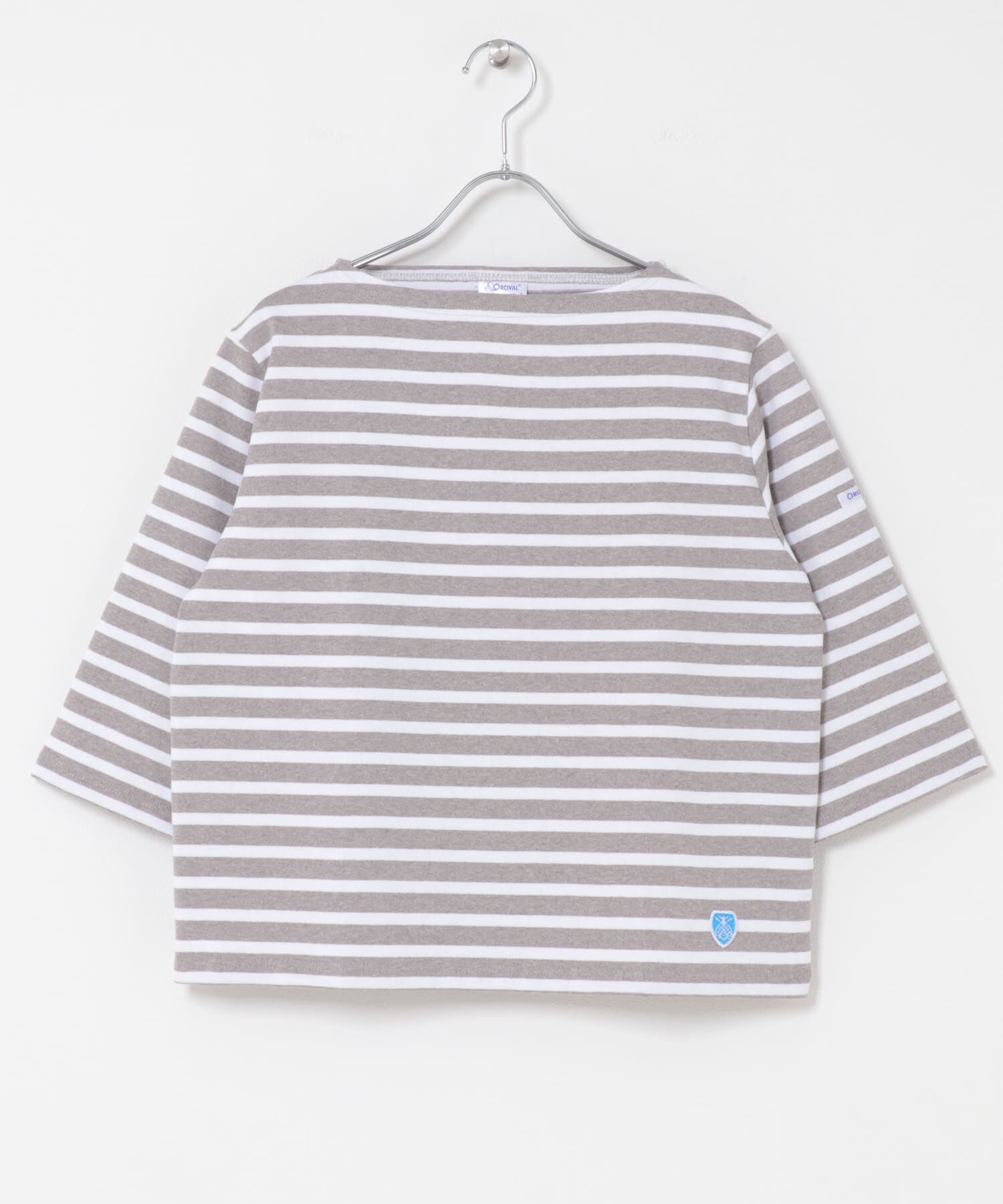URBAN RESEARCH DOORS「ORCIVAL　SHORT LENGTH BOAT NECK PULLOVER」|Tシャツ・カットソー|グレー系その他