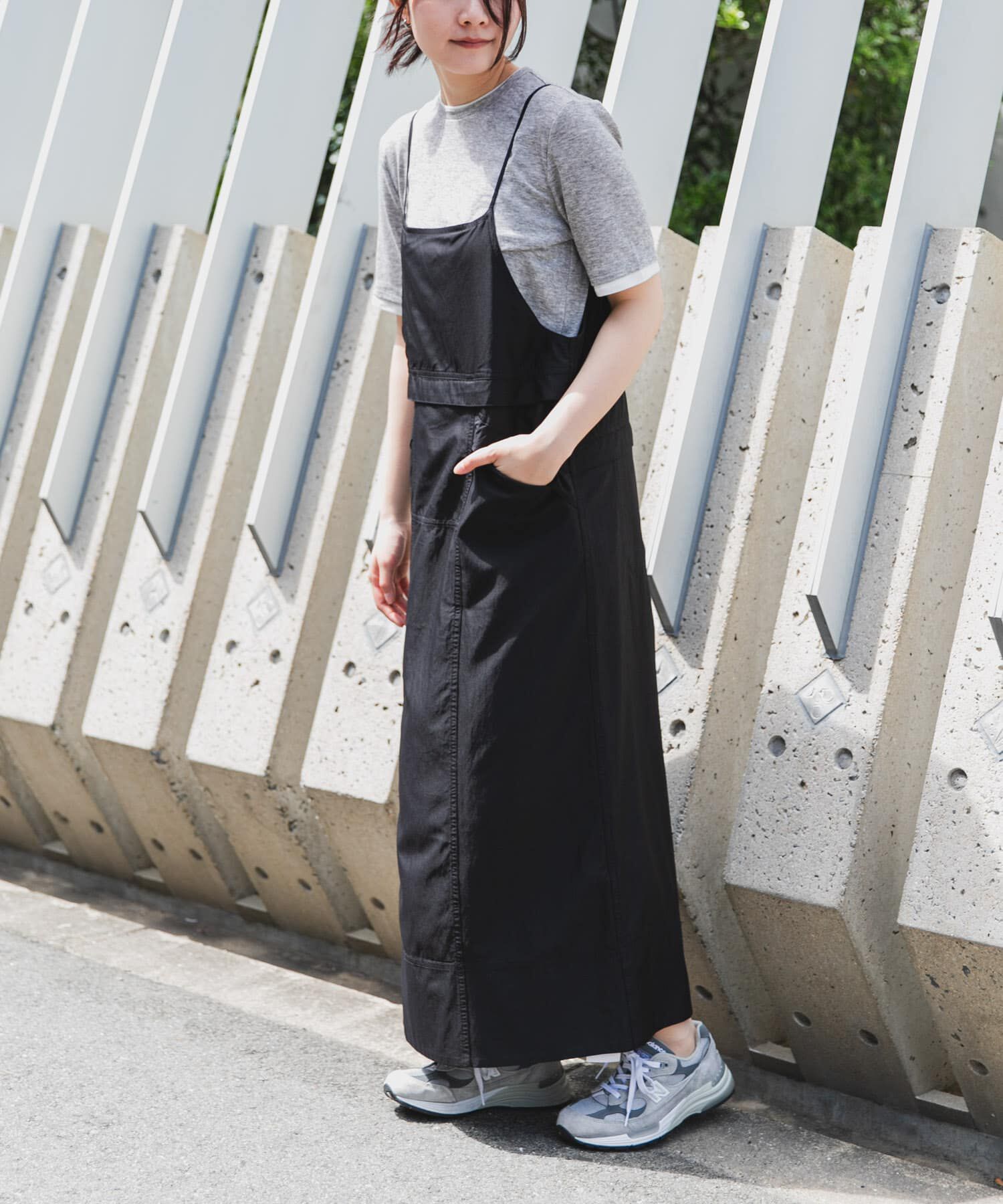 URBAN RESEARCH DOORS「FORK&SPOON　5ポケットジャンパースカート」|ワンピース|