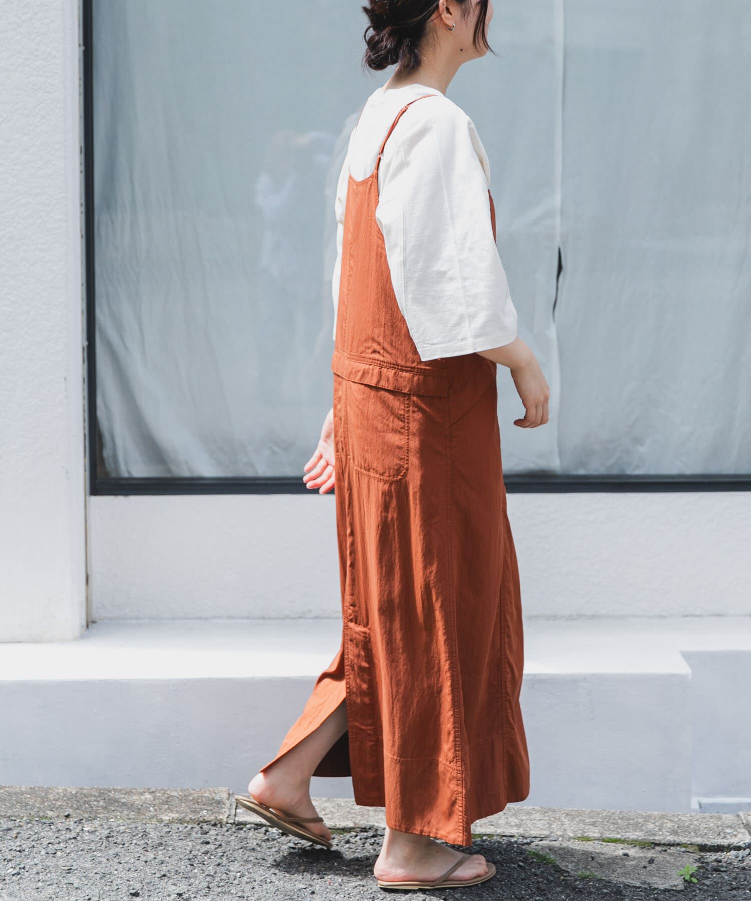 URBAN RESEARCH DOORS「FORK&SPOON　5ポケットジャンパースカート」|ワンピース|