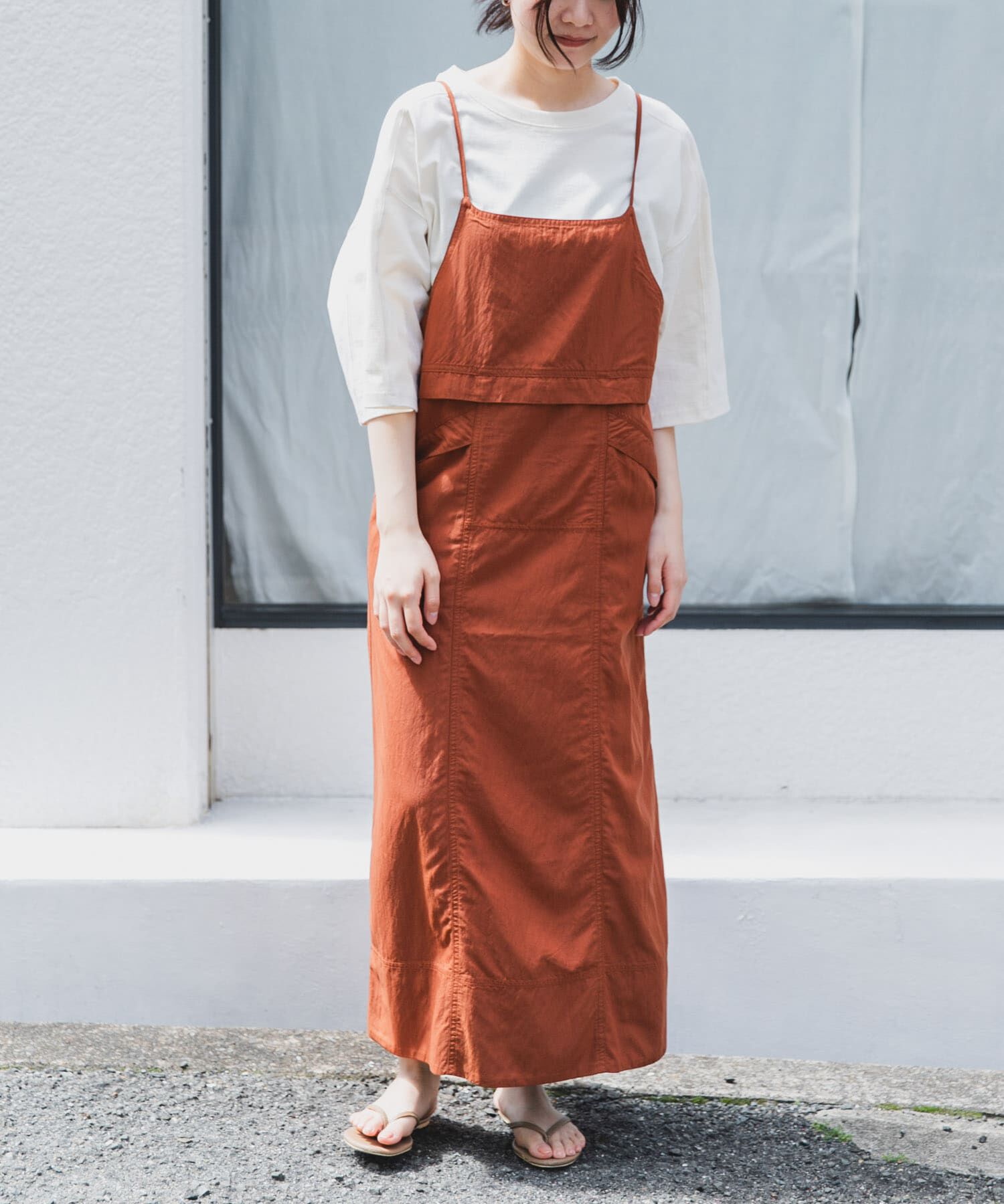 URBAN RESEARCH DOORS「FORK&SPOON　5ポケットジャンパースカート」|ワンピース|