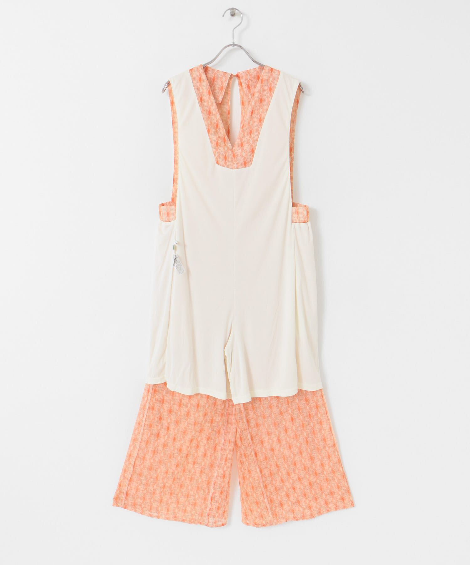  「楊柳プリントサロペット」|スカート|