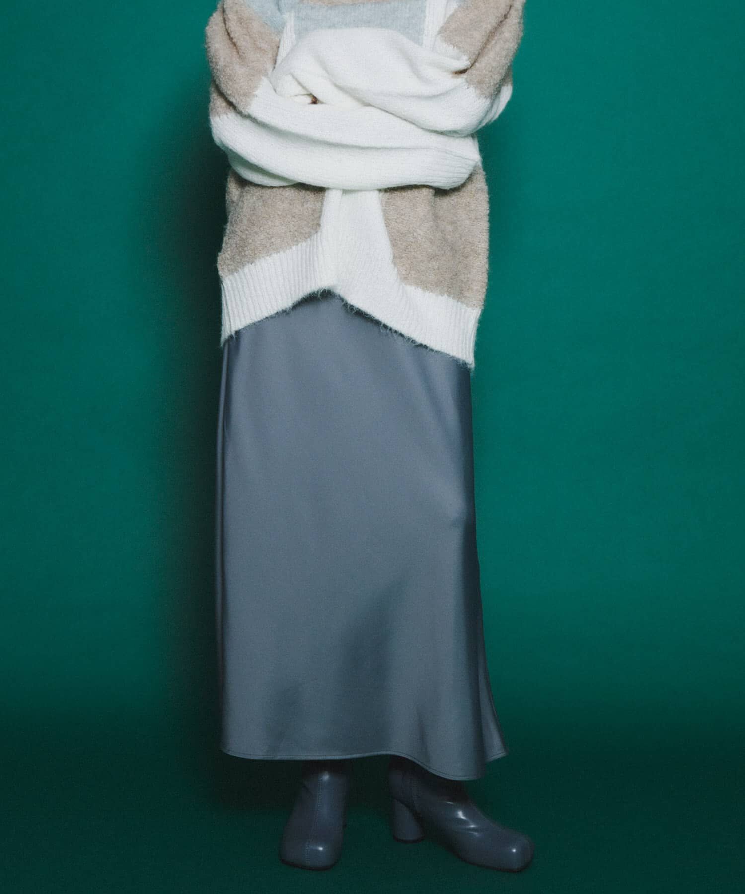  「サテンバイアススカート」|スカート|