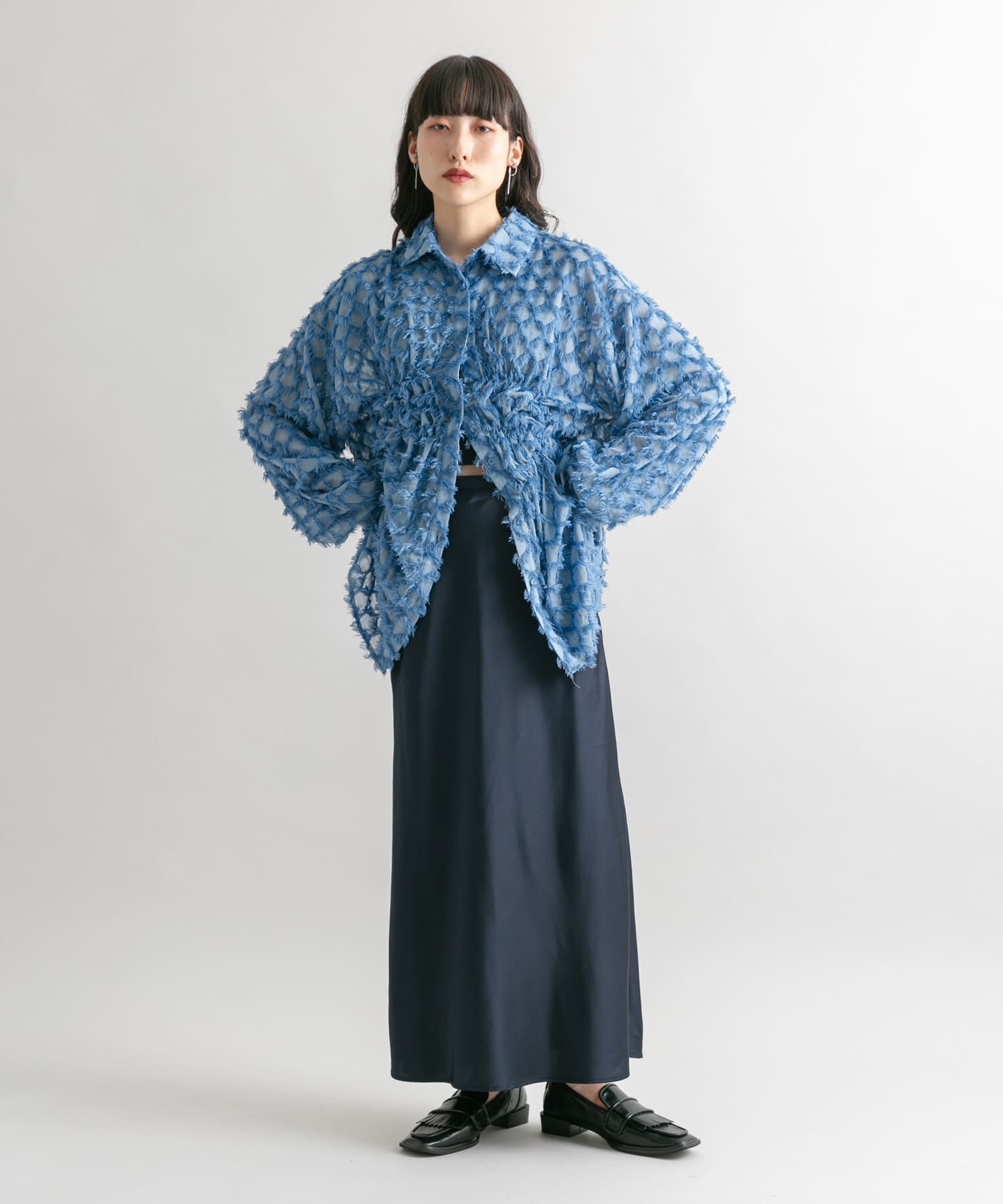  「サテンバイアススカート」|スカート|