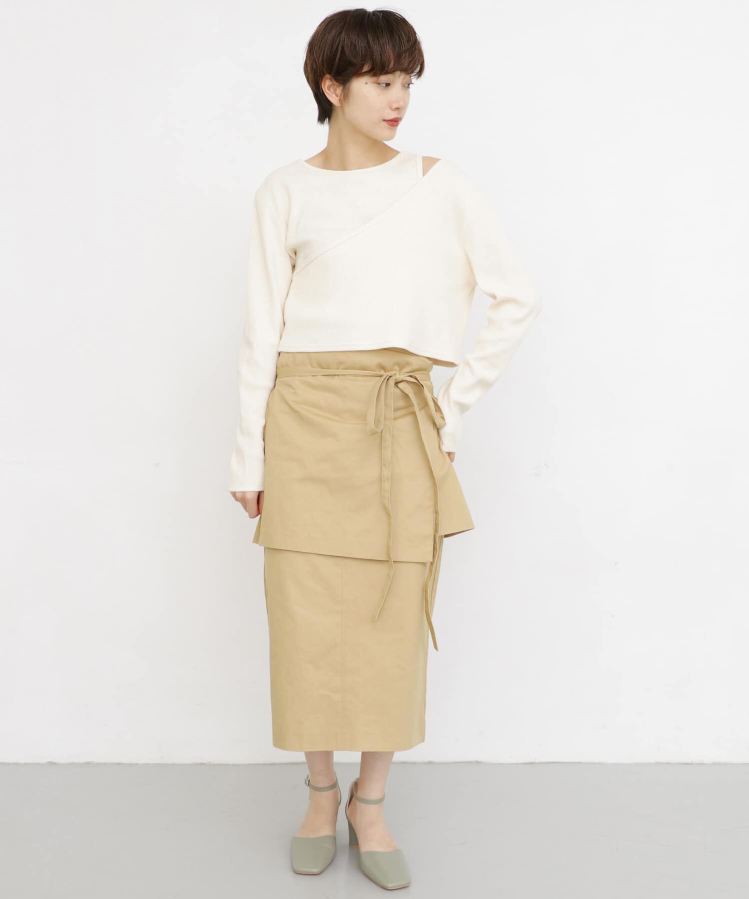  「エプロンSETタイトスカート」|スカート|