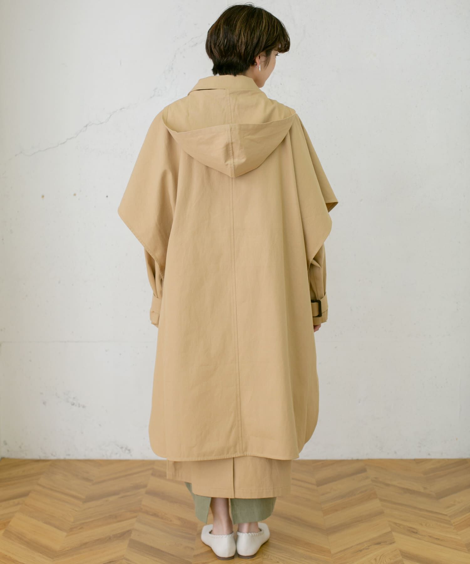 「3WAYレイヤードコート&there4;」|ノーカラーコート|