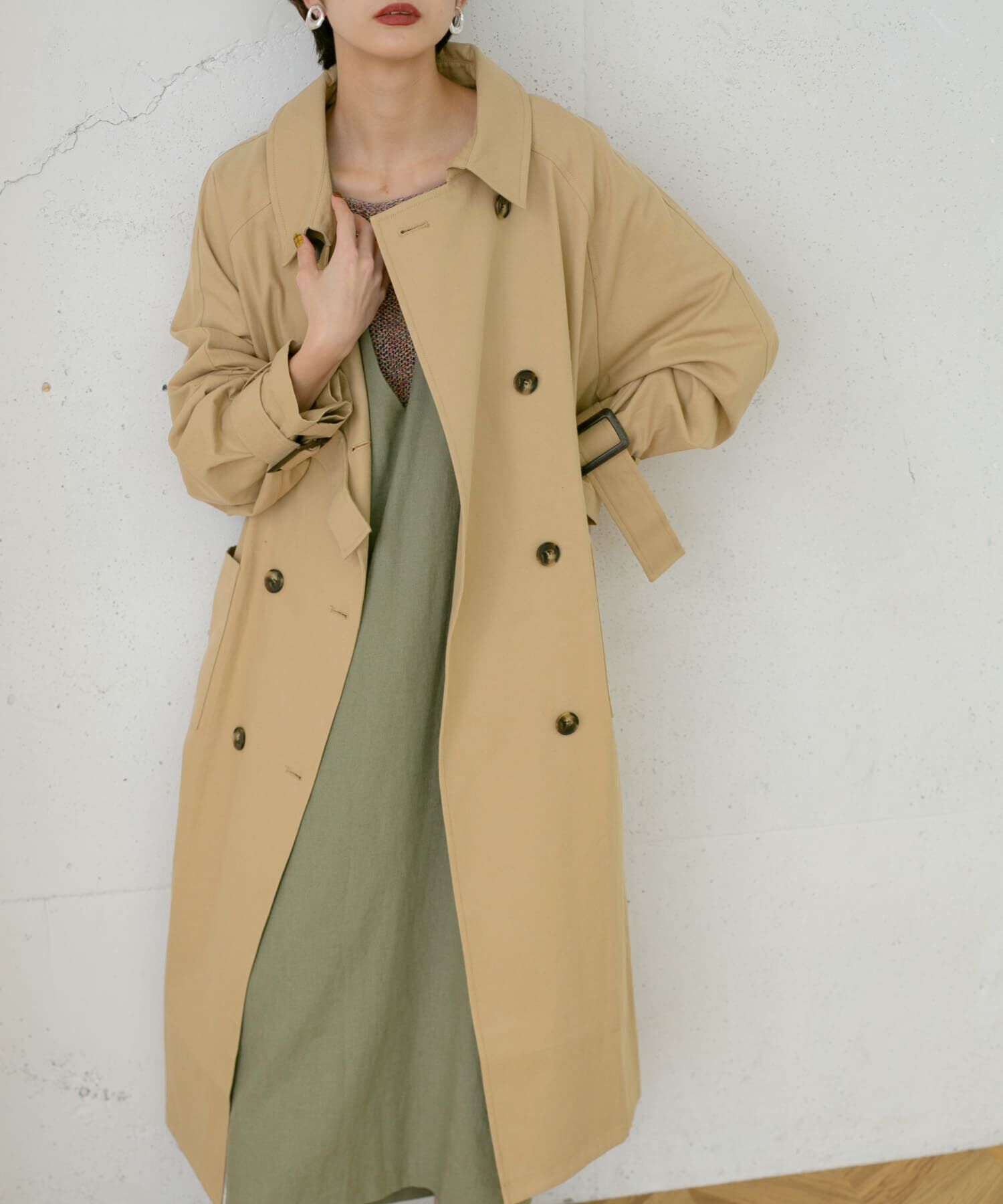  「3WAYレイヤードコート&there4;」|ノーカラーコート|