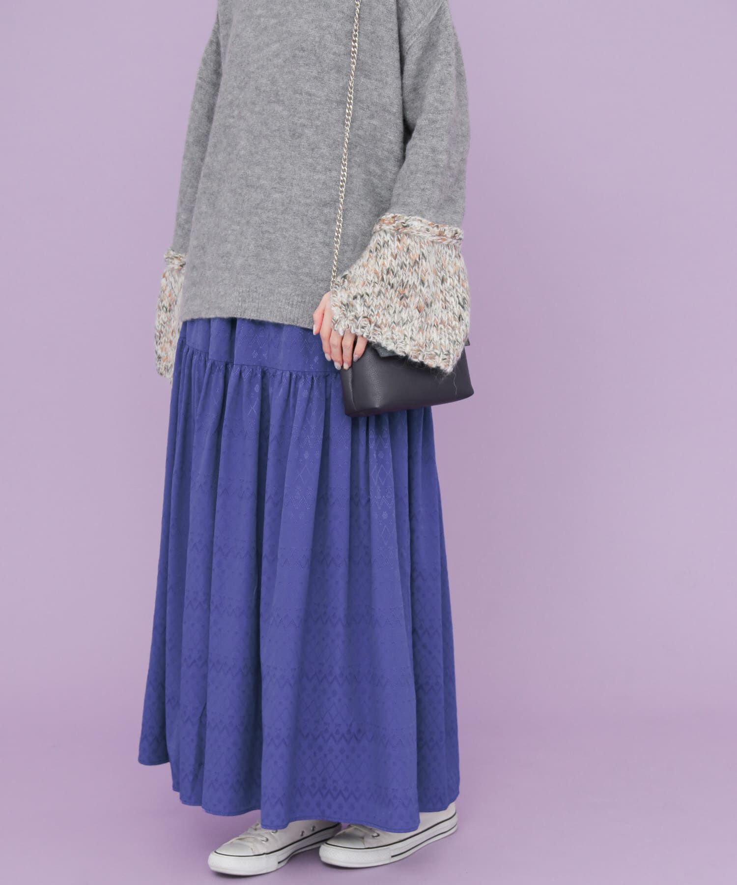  「ジャガードマキシスカート&there4;」|スカート|