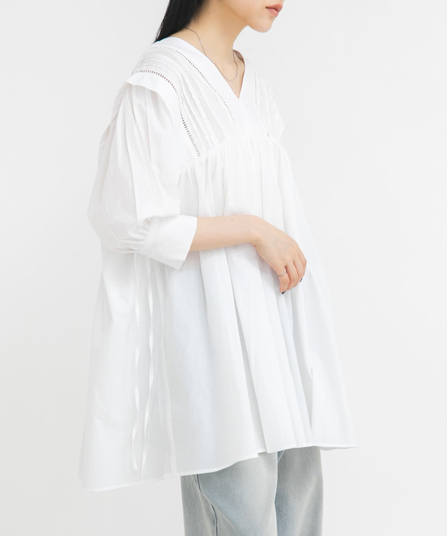  「2WAYレースドッキングミニワンピース」|ワンピース|