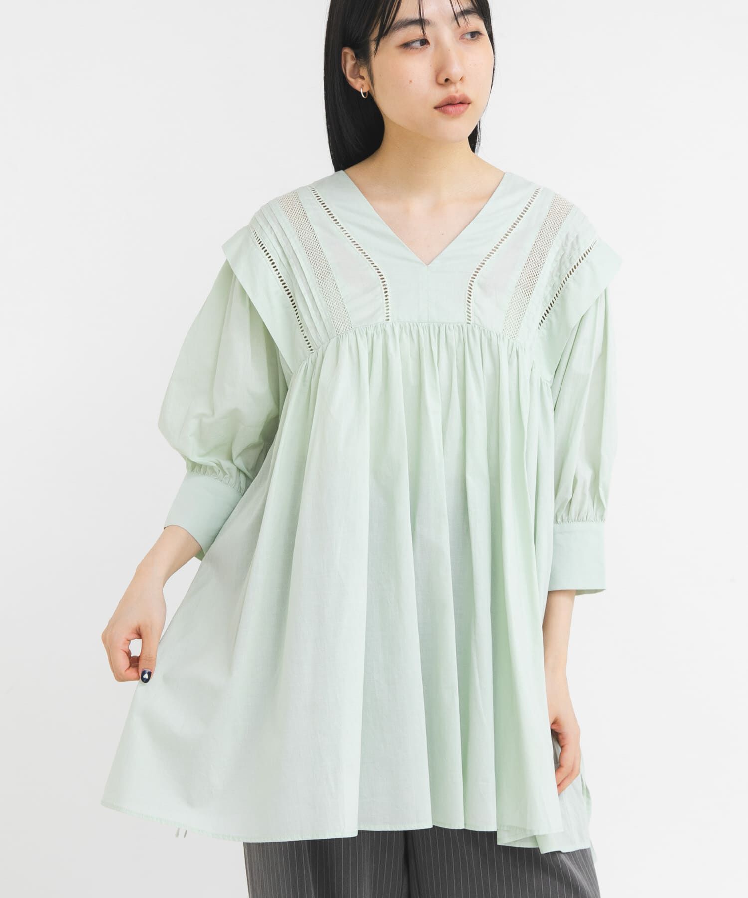  「2WAYレースドッキングミニワンピース」|ワンピース|