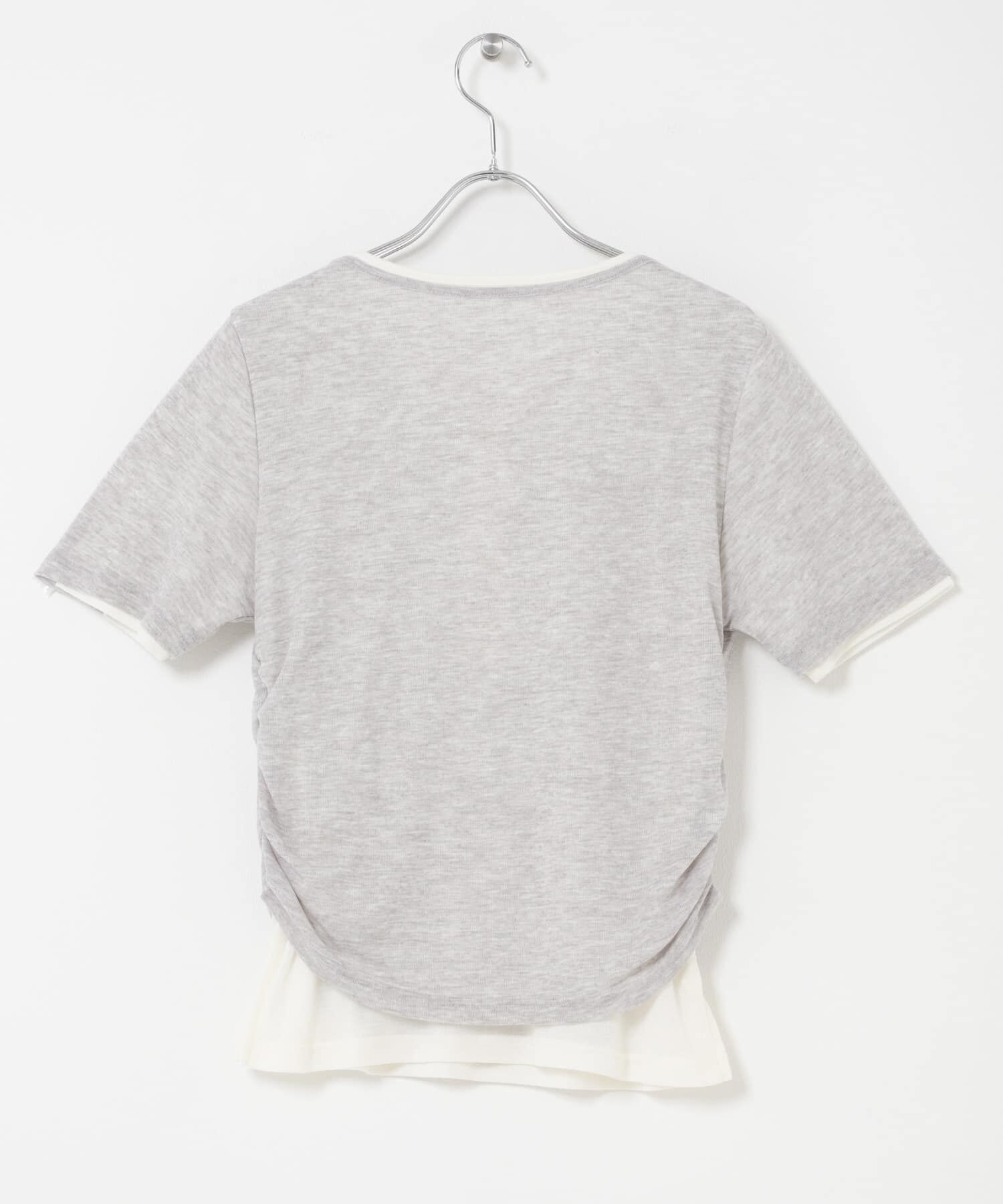  「バイカラーヘンリーネックTEE」|Tシャツ・カットソー|