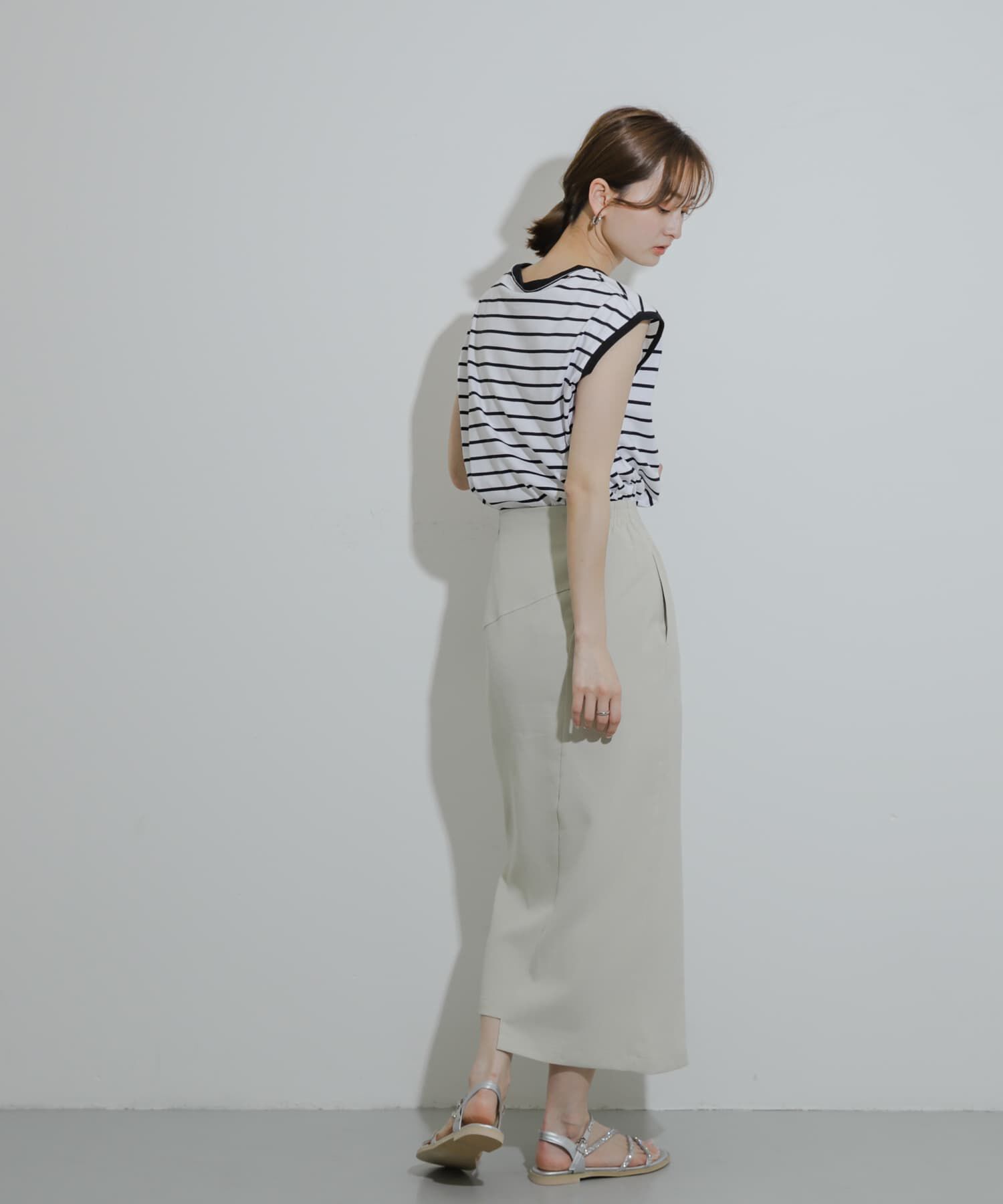SENSE OF PLACE by URBAN RESEARCH「『UR TECH DRYLUXE』リネンライクアシンメトリースカート」|スカート|