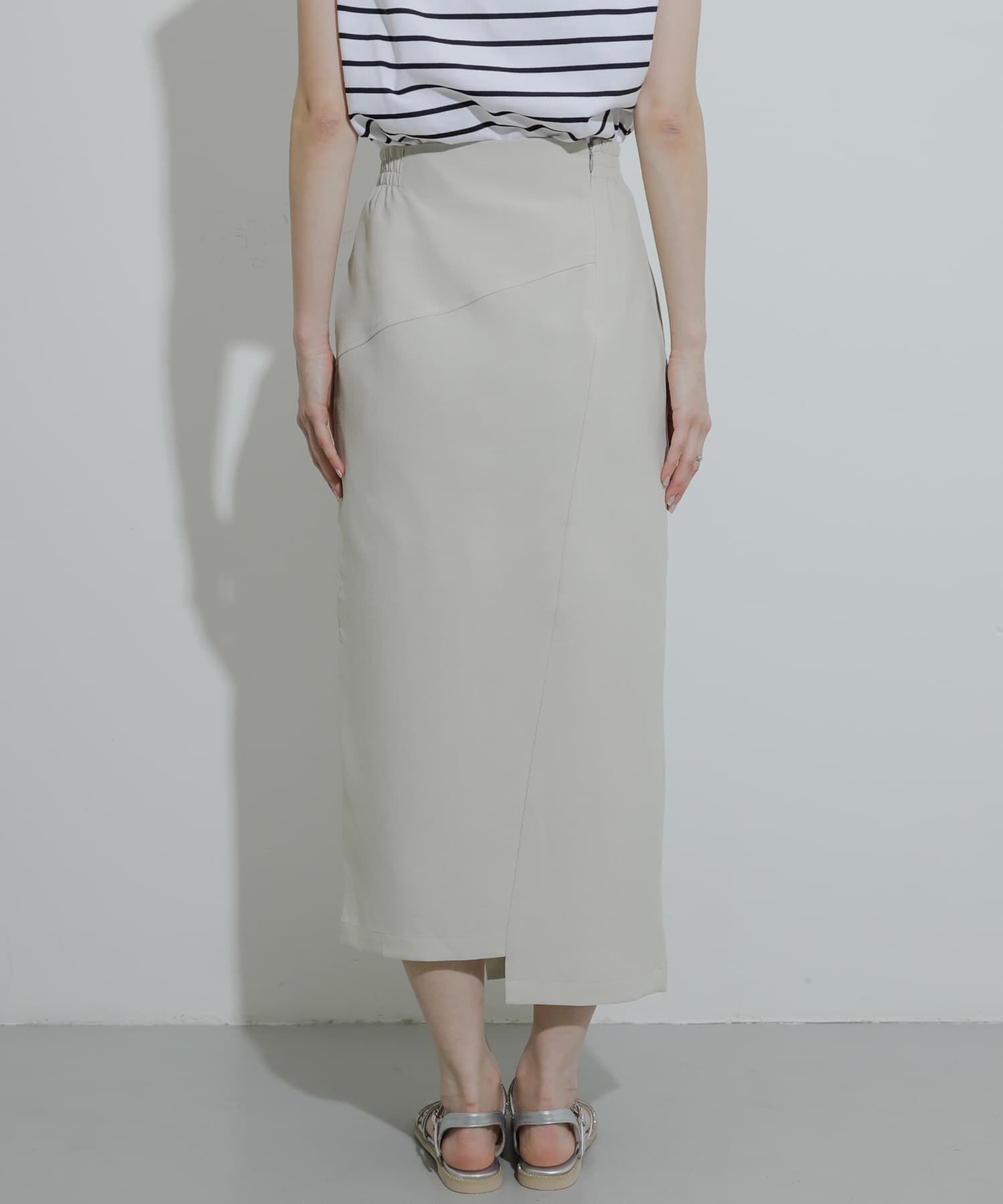 SENSE OF PLACE by URBAN RESEARCH「『UR TECH DRYLUXE』リネンライクアシンメトリースカート」|スカート|