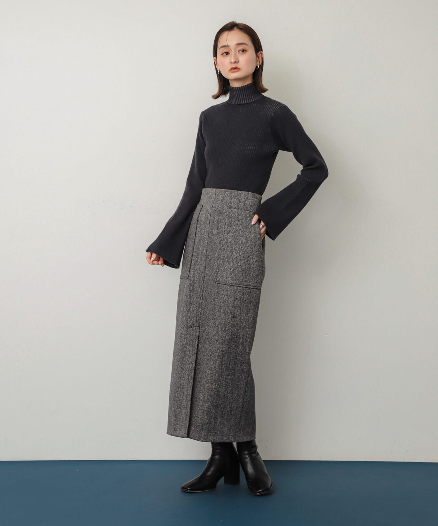 SENSE OF PLACE by URBAN RESEARCH「ジャージーメルトンアウトポケットスカート」|スカート|