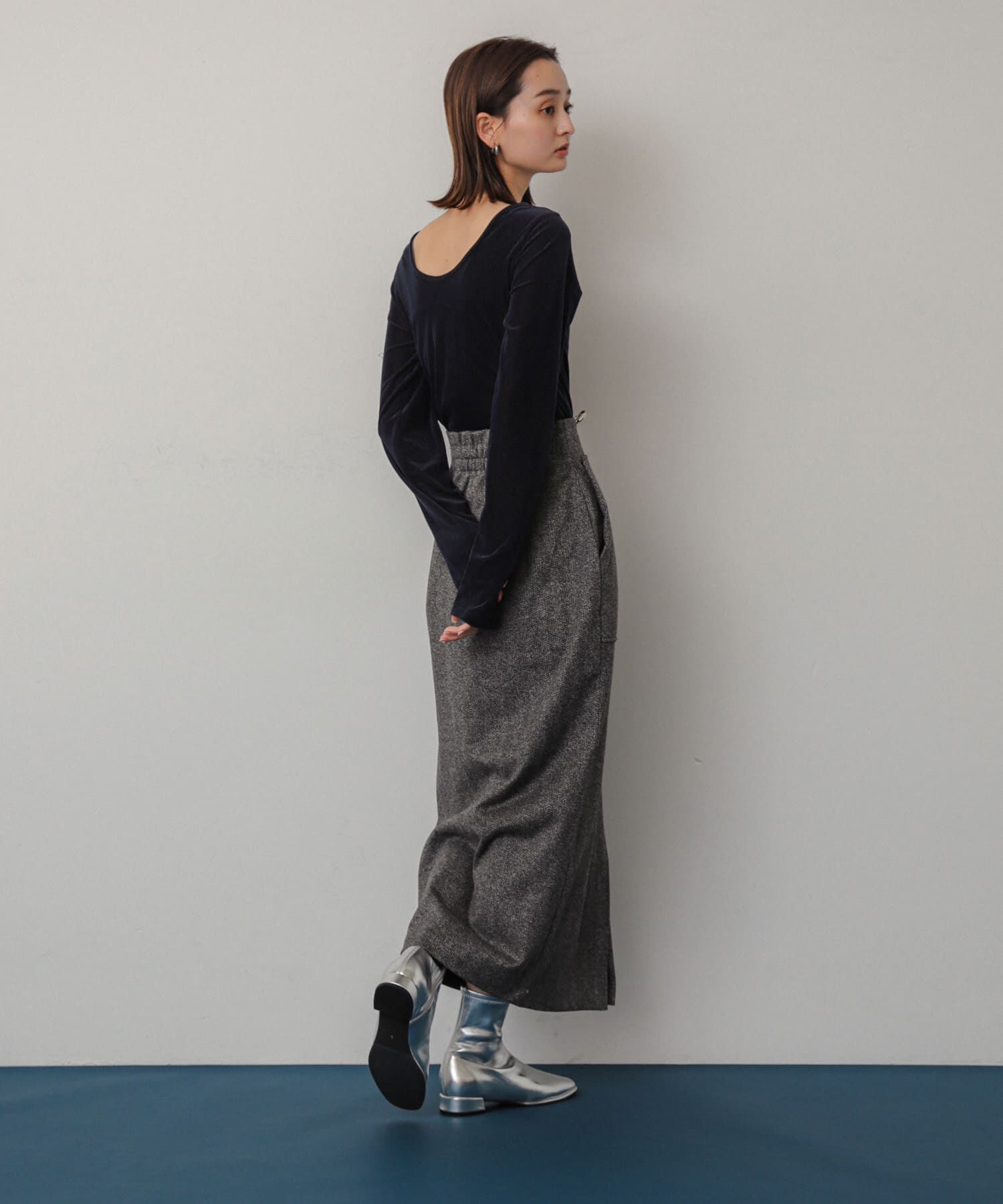 SENSE OF PLACE by URBAN RESEARCH「ジャージーメルトンアウトポケットスカート」|スカート|