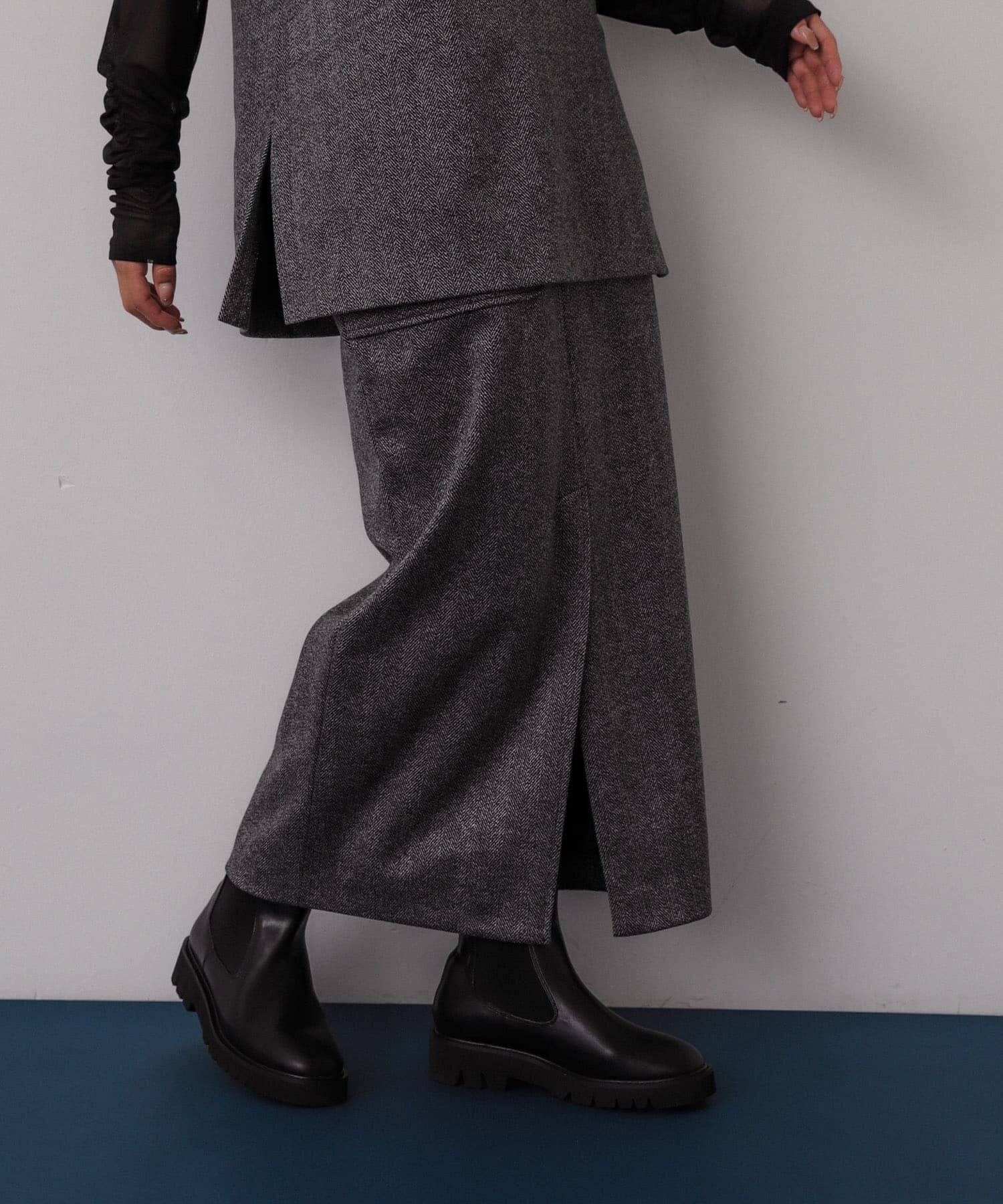 SENSE OF PLACE by URBAN RESEARCH「ジャージーメルトンアウトポケットスカート」|スカート|