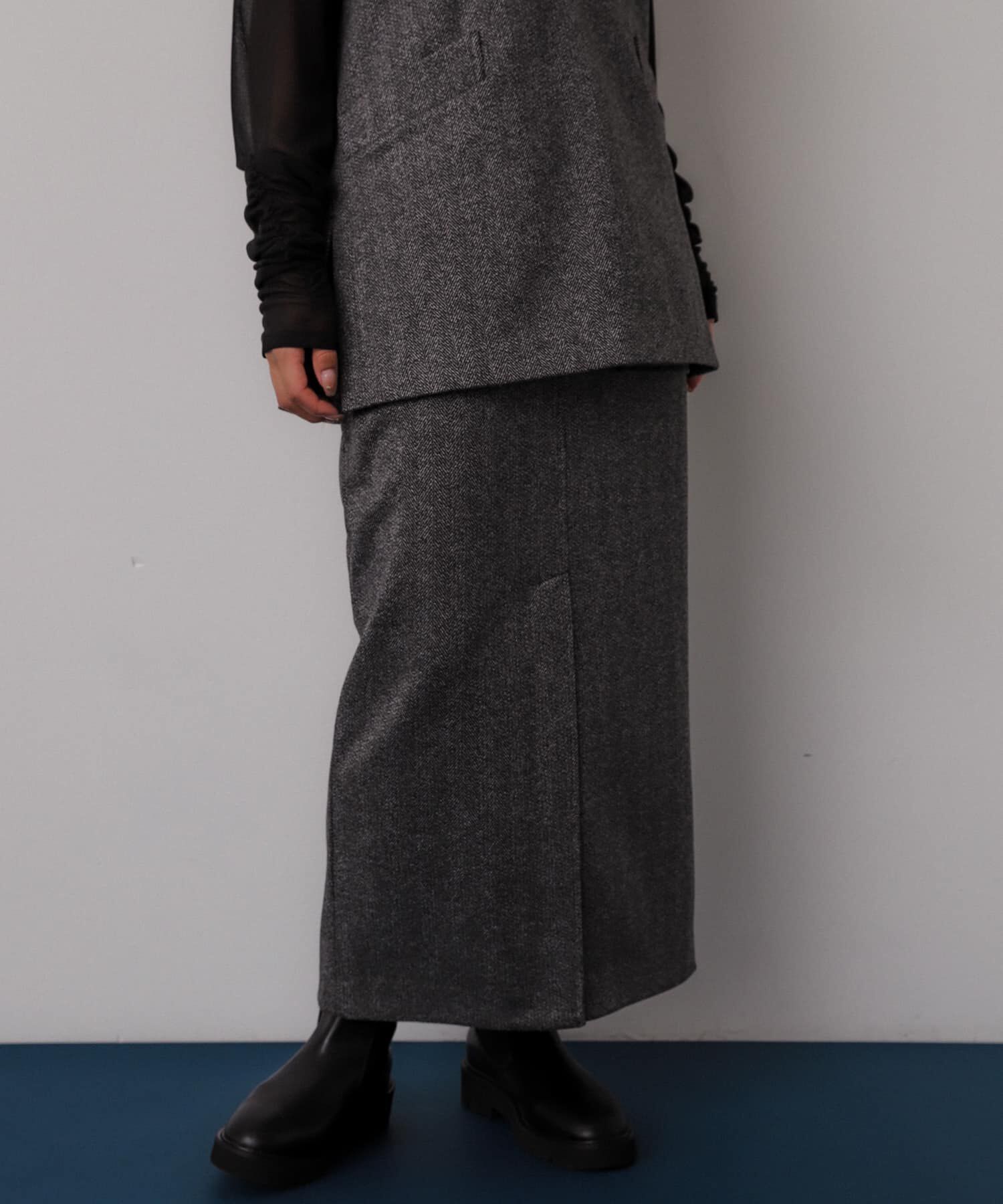 SENSE OF PLACE by URBAN RESEARCH「ジャージーメルトンアウトポケットスカート」|スカート|