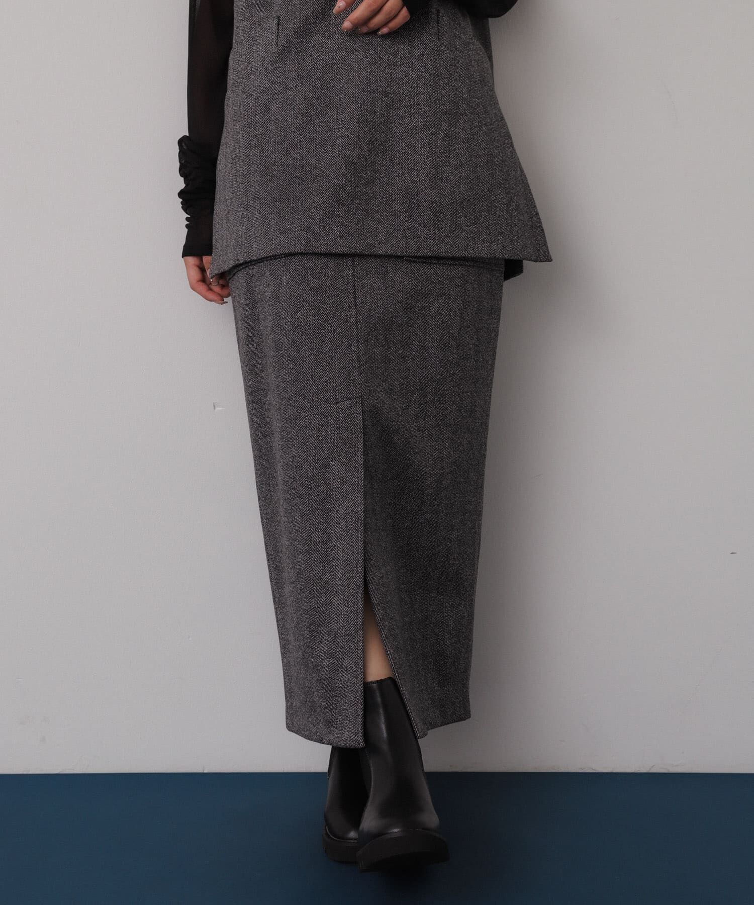 SENSE OF PLACE by URBAN RESEARCH「ジャージーメルトンアウトポケットスカート」|スカート|