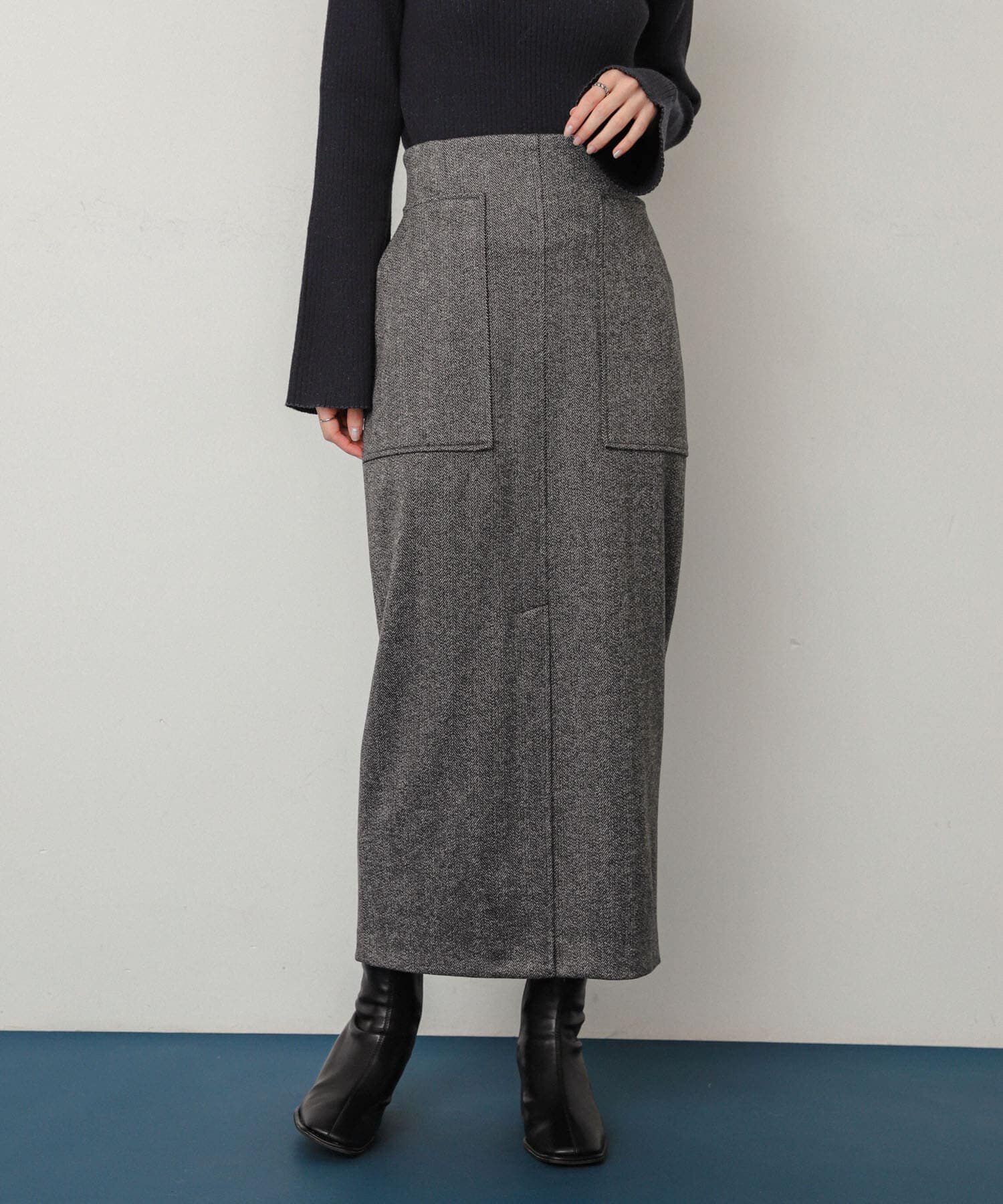 SENSE OF PLACE by URBAN RESEARCH「ジャージーメルトンアウトポケットスカート」|スカート|