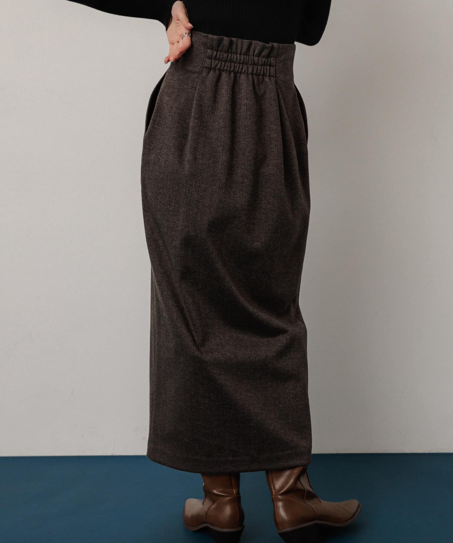 SENSE OF PLACE by URBAN RESEARCH「ジャージーメルトンアウトポケットスカート」|スカート|