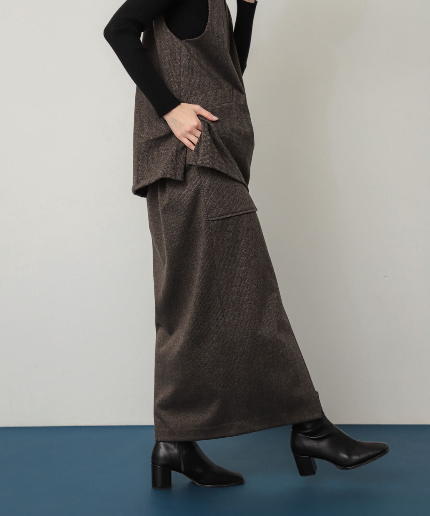 SENSE OF PLACE by URBAN RESEARCH「ジャージーメルトンアウトポケットスカート」|スカート|