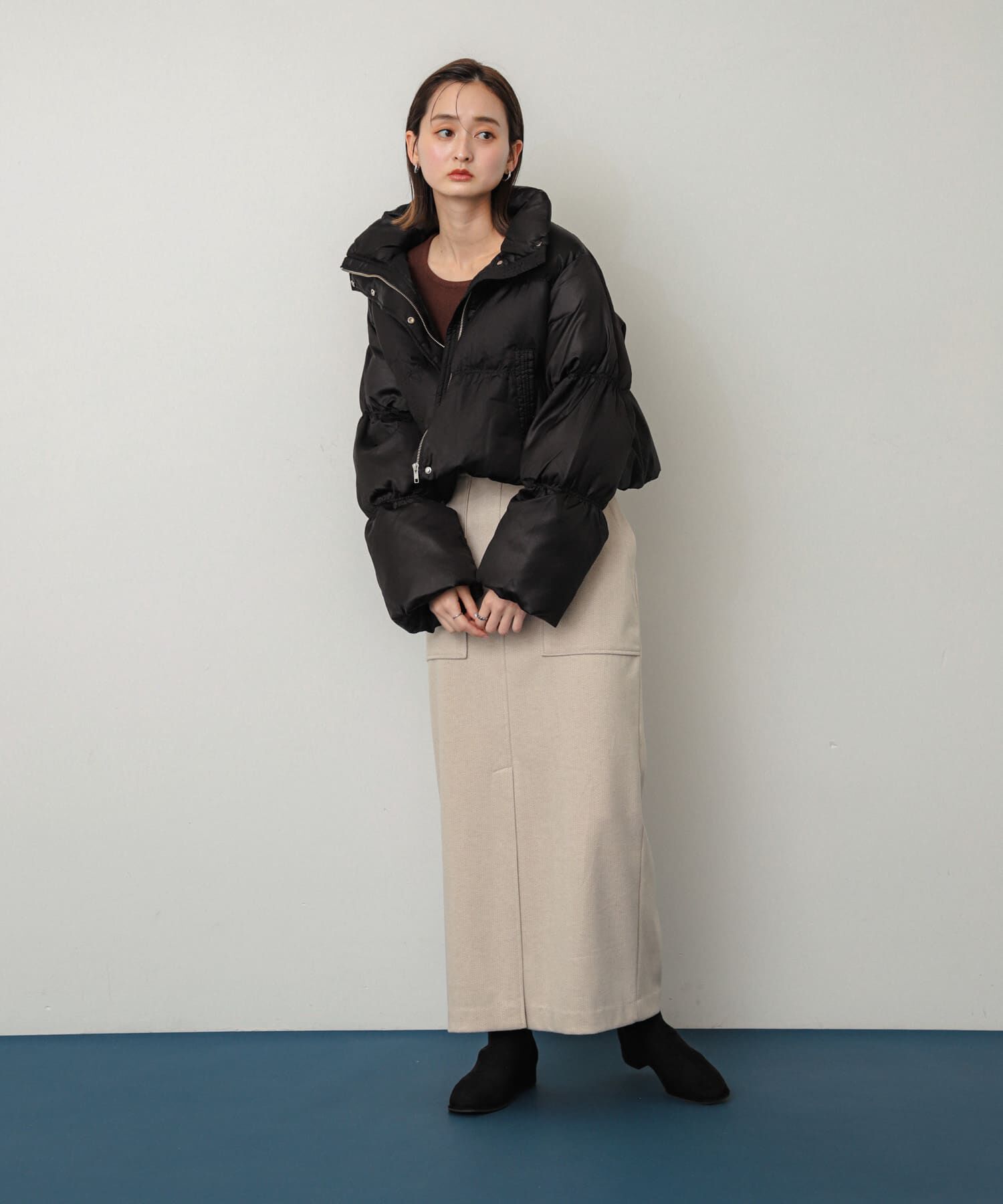 SENSE OF PLACE by URBAN RESEARCH「ジャージーメルトンアウトポケットスカート」|スカート|