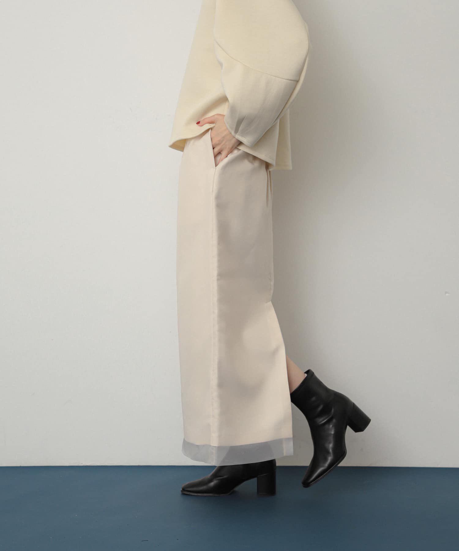 SENSE OF PLACE by URBAN RESEARCH「オーガンジーレイヤードスカート」|スカート|