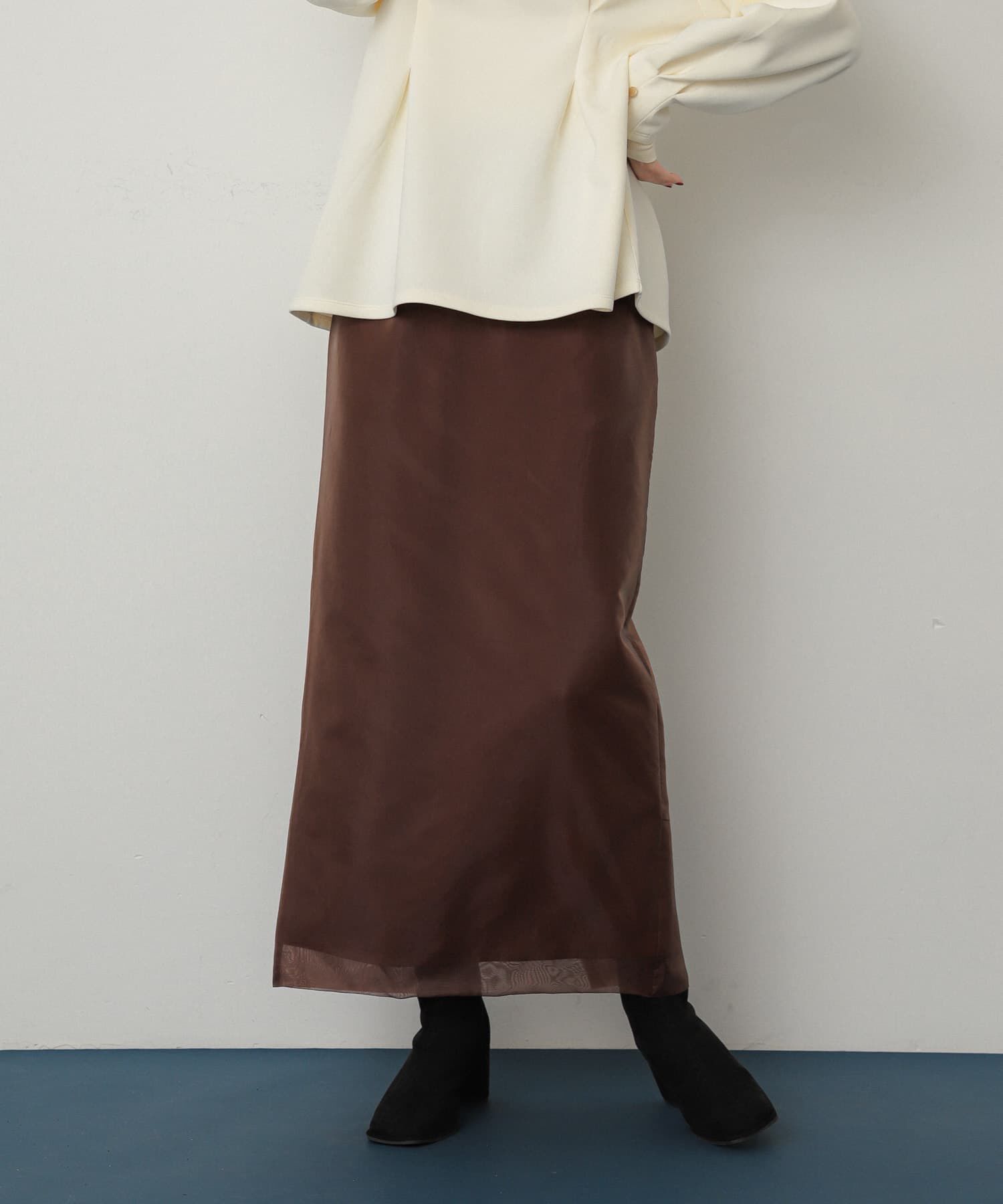 SENSE OF PLACE by URBAN RESEARCH「オーガンジーレイヤードスカート」|スカート|