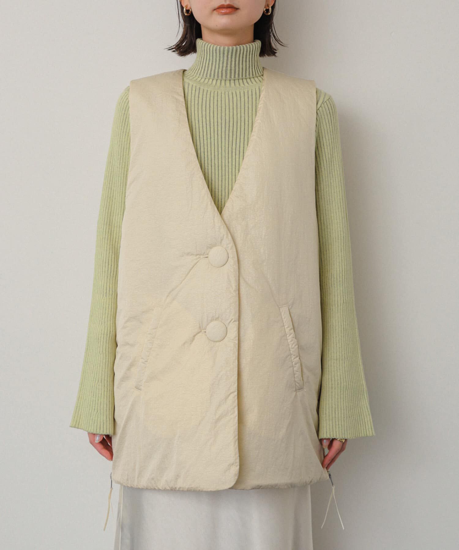 SENSE OF PLACE by URBAN RESEARCH「サイドジップパフベスト」|ダウンベスト・ベスト|