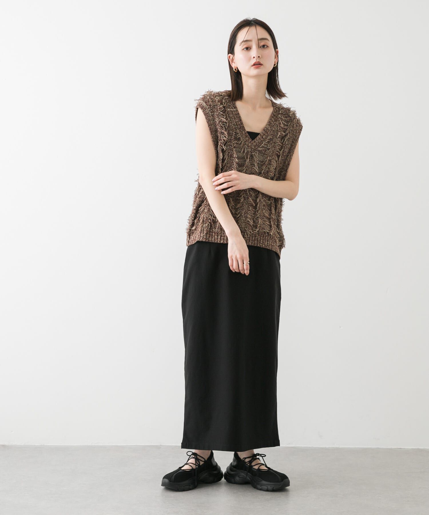 SENSE OF PLACE by URBAN RESEARCH「『WEB/一部店舗限定サイズ』ストレッチサスツキハイウエストスカート」|スカート|