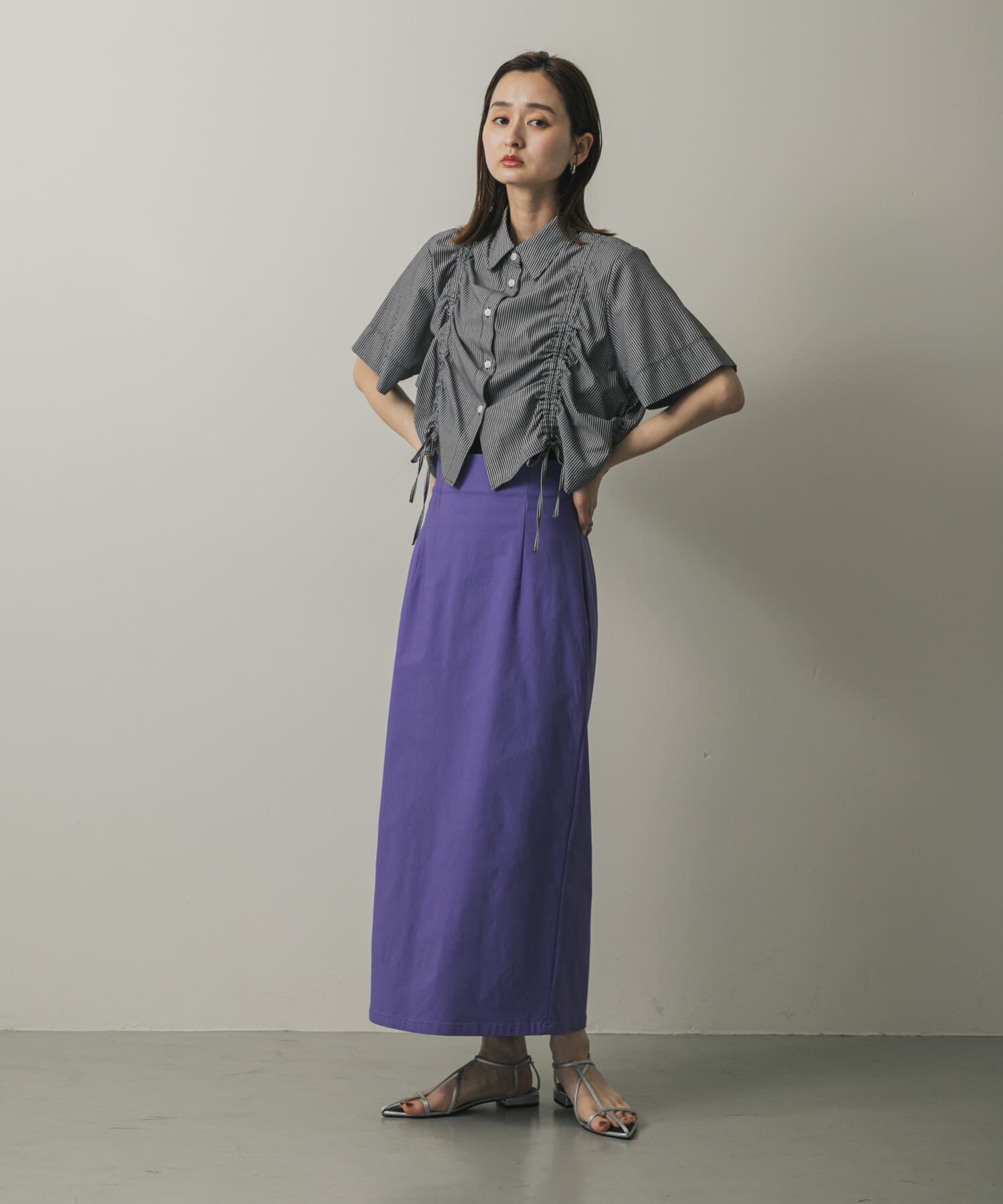 SENSE OF PLACE by URBAN RESEARCH「『WEB/一部店舗限定サイズ』ストレッチサスツキハイウエストスカート」|スカート|