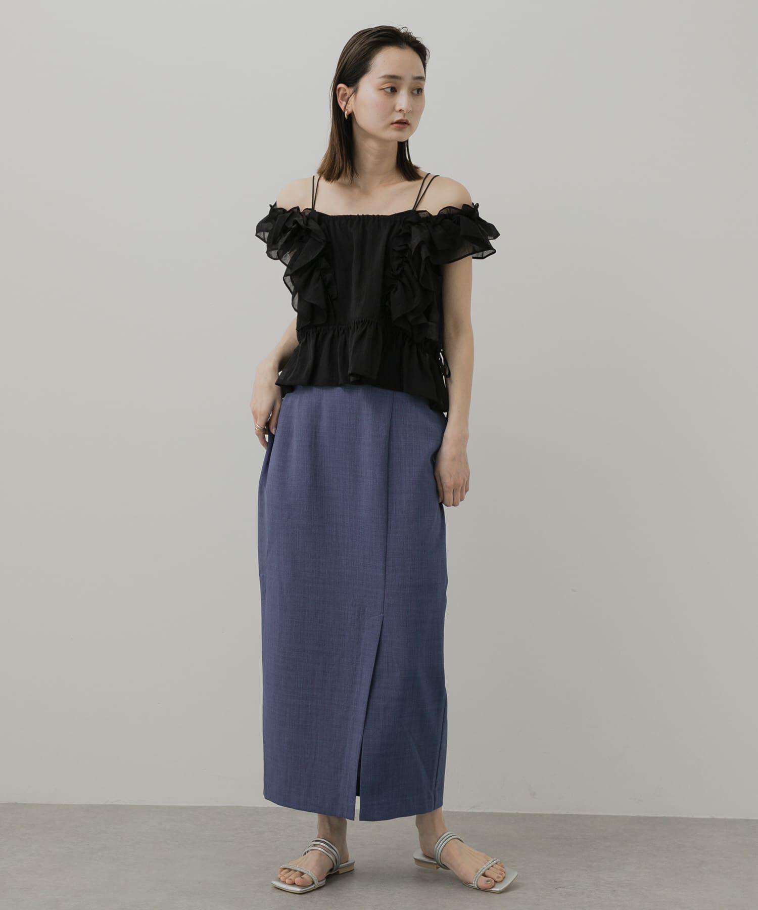 SENSE OF PLACE by URBAN RESEARCH「ラインストーンナローコードサンダル」|サンダル|