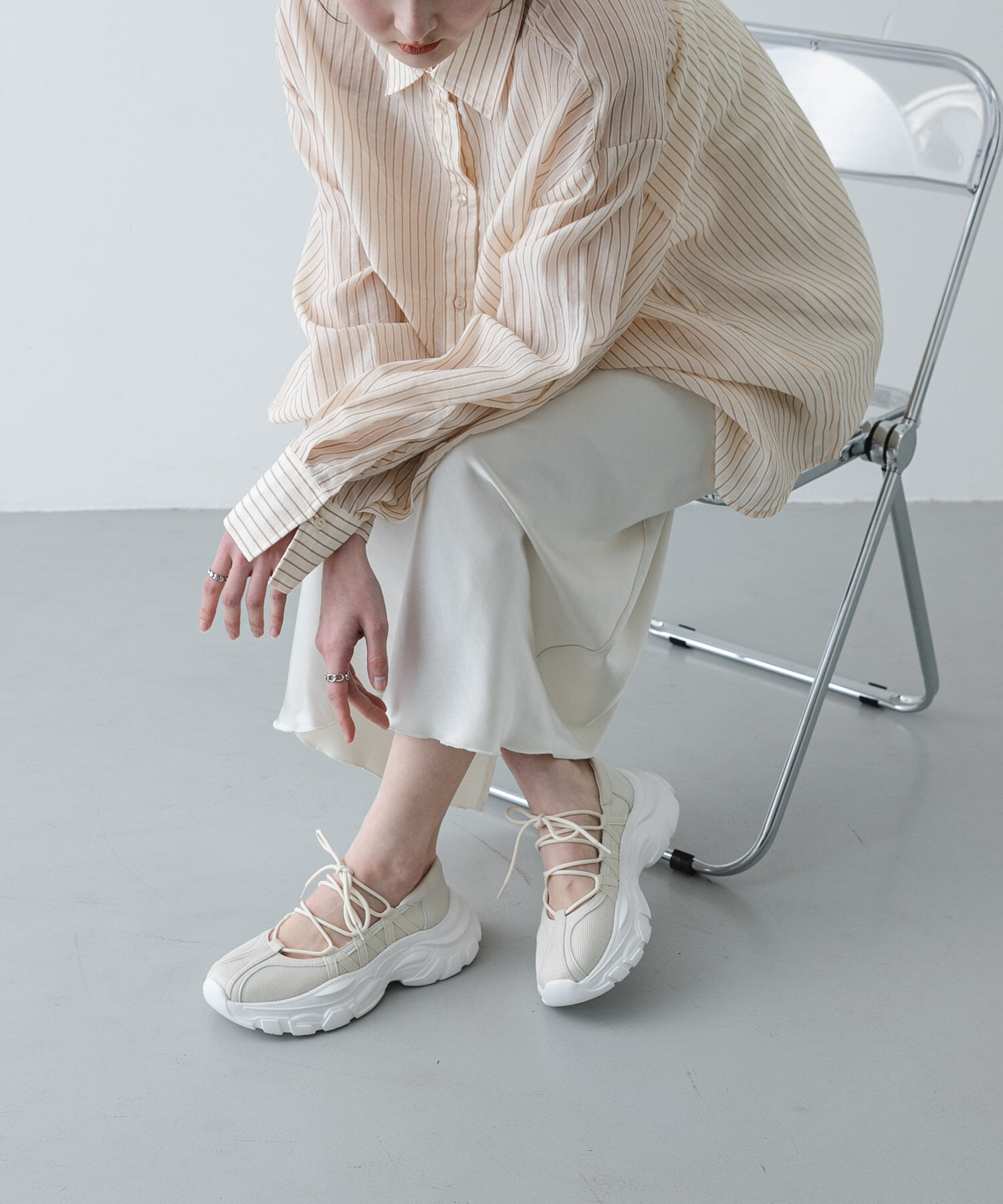 SENSE OF PLACE by URBAN RESEARCH「レースアップバレエスニーカー」|スニーカー|