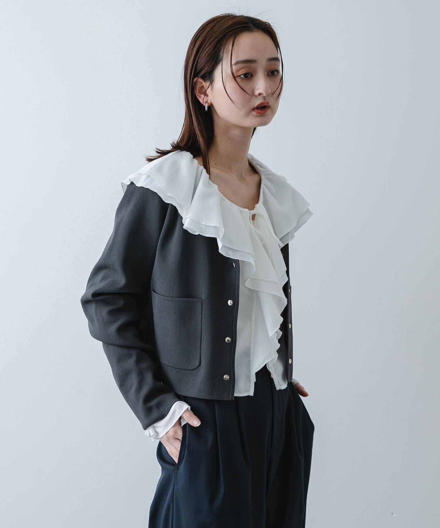 SENSE OF PLACE by URBAN RESEARCH「ラッフルブラウス」|シャツ・ブラウス|